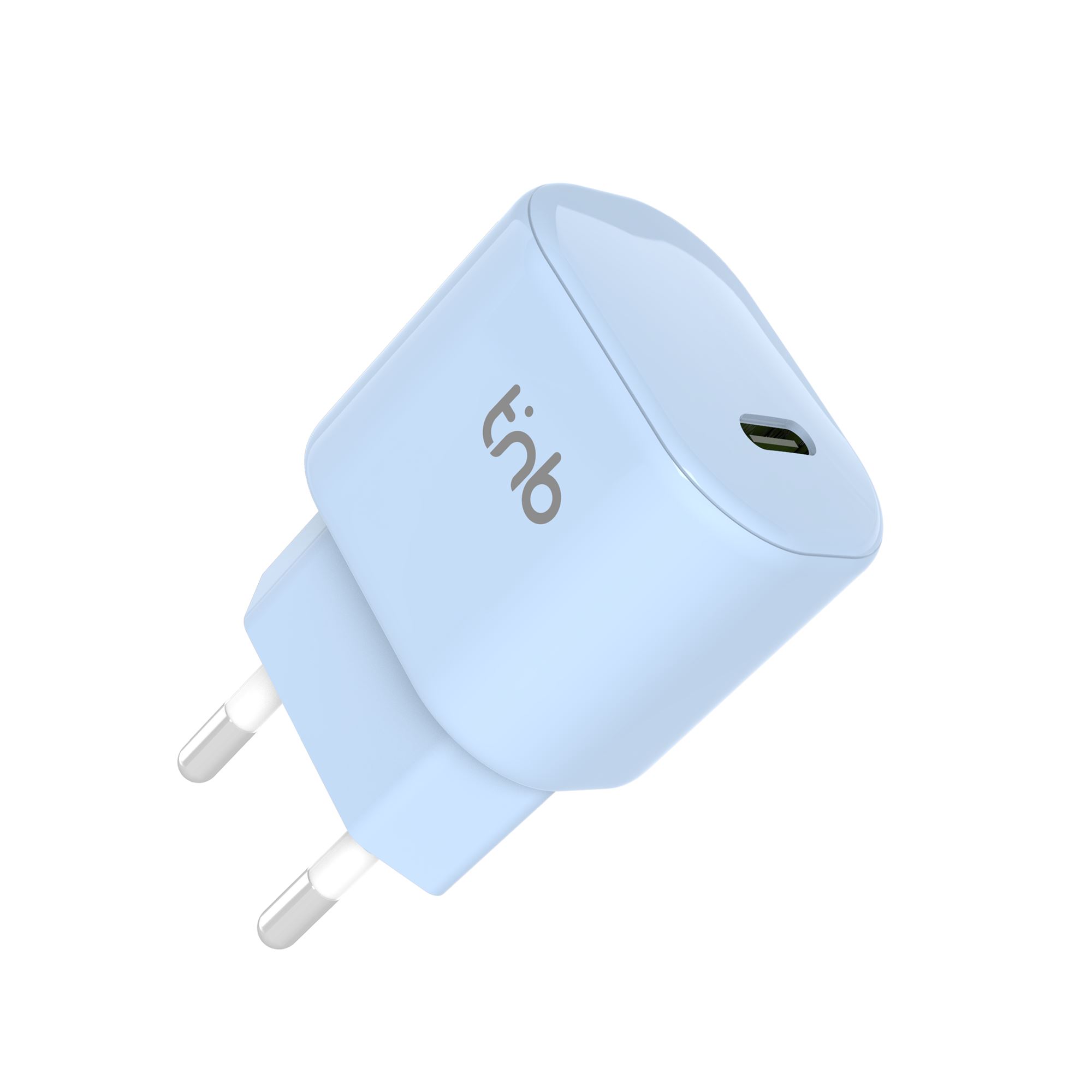 1 cargador de red USB-C de 30 W + cable USB-C Power Delivery azul4