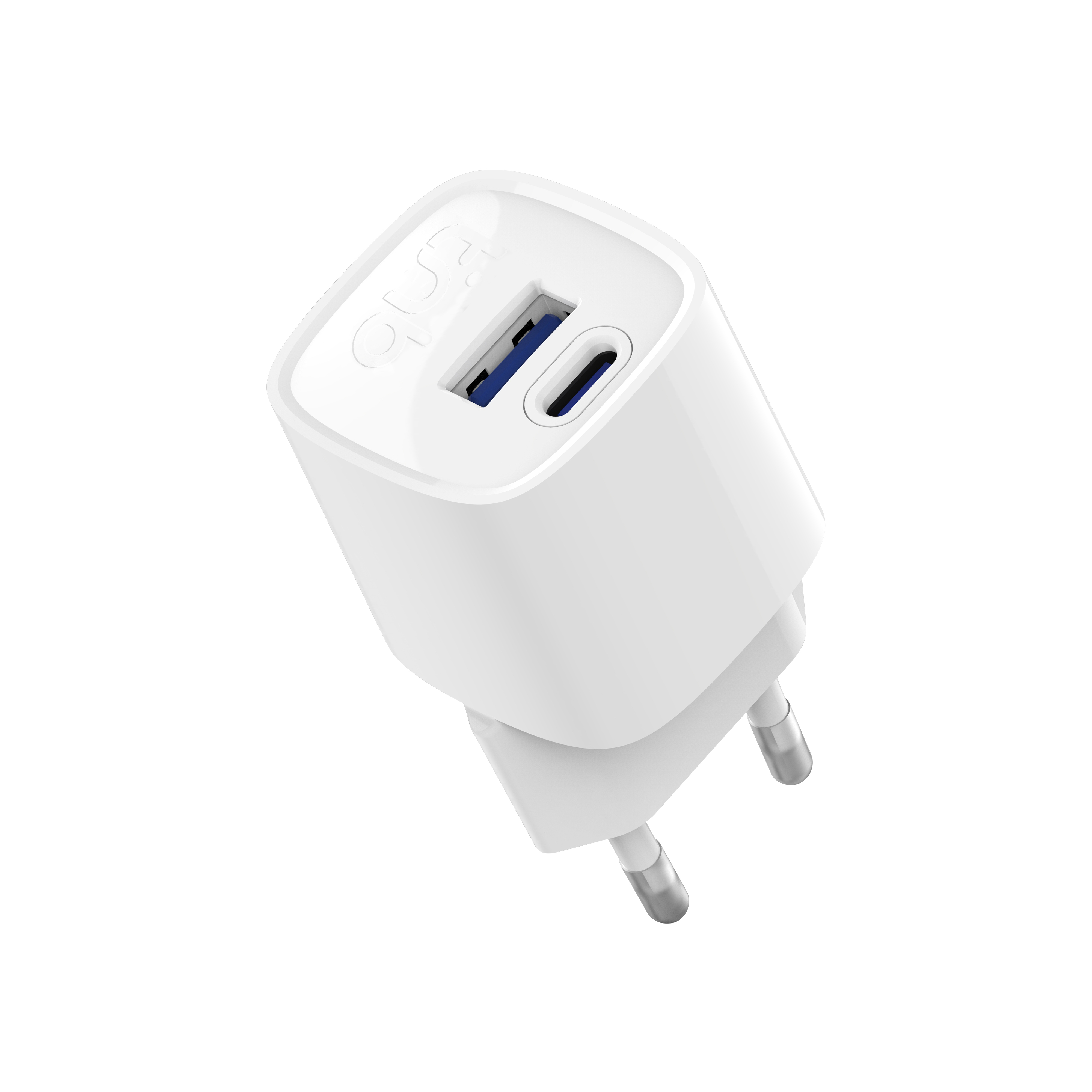 Chargeur secteur 1 USB-C + 1USB-A GAN 20W1