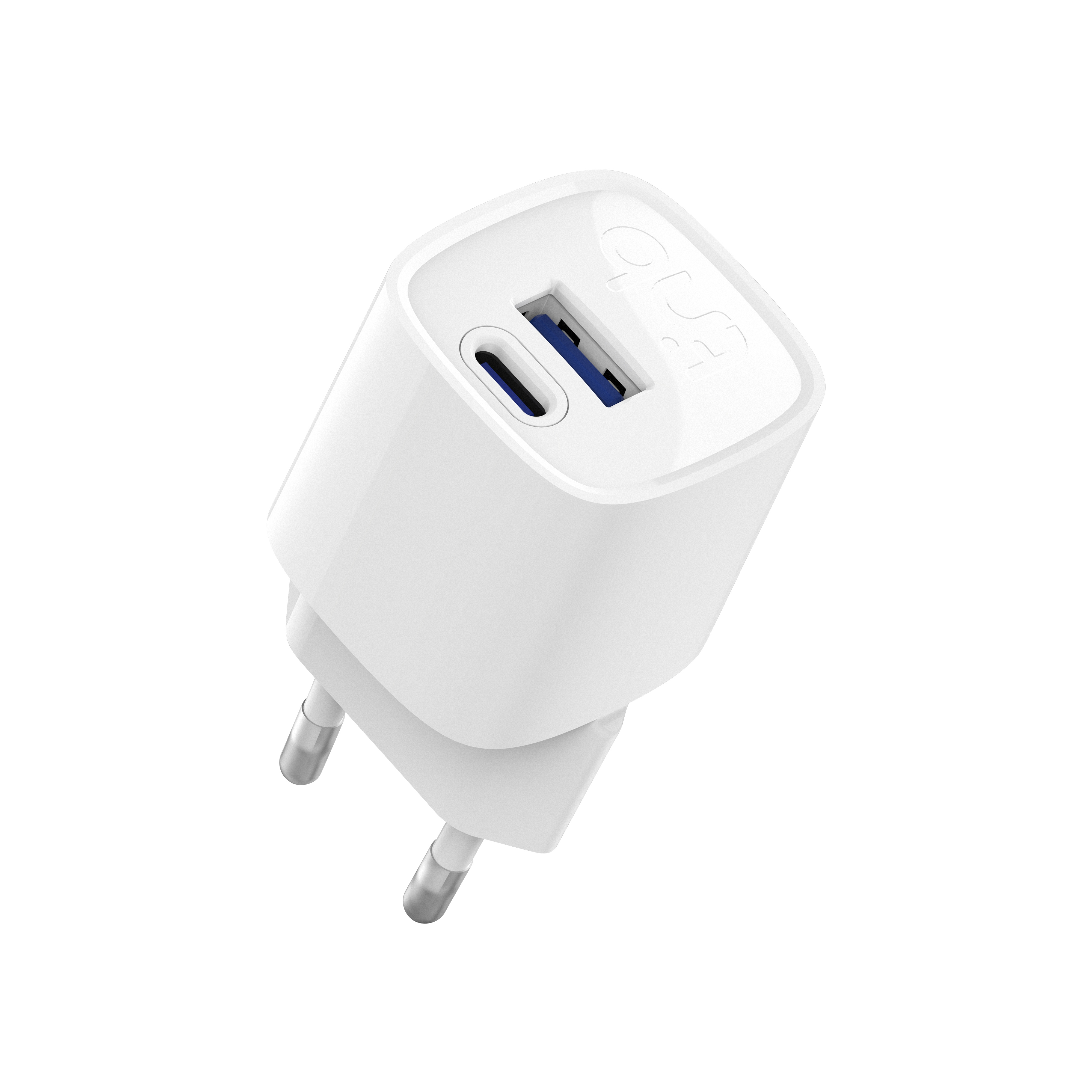 Chargeur secteur 1 USB-C + 1USB-A GAN 30W1