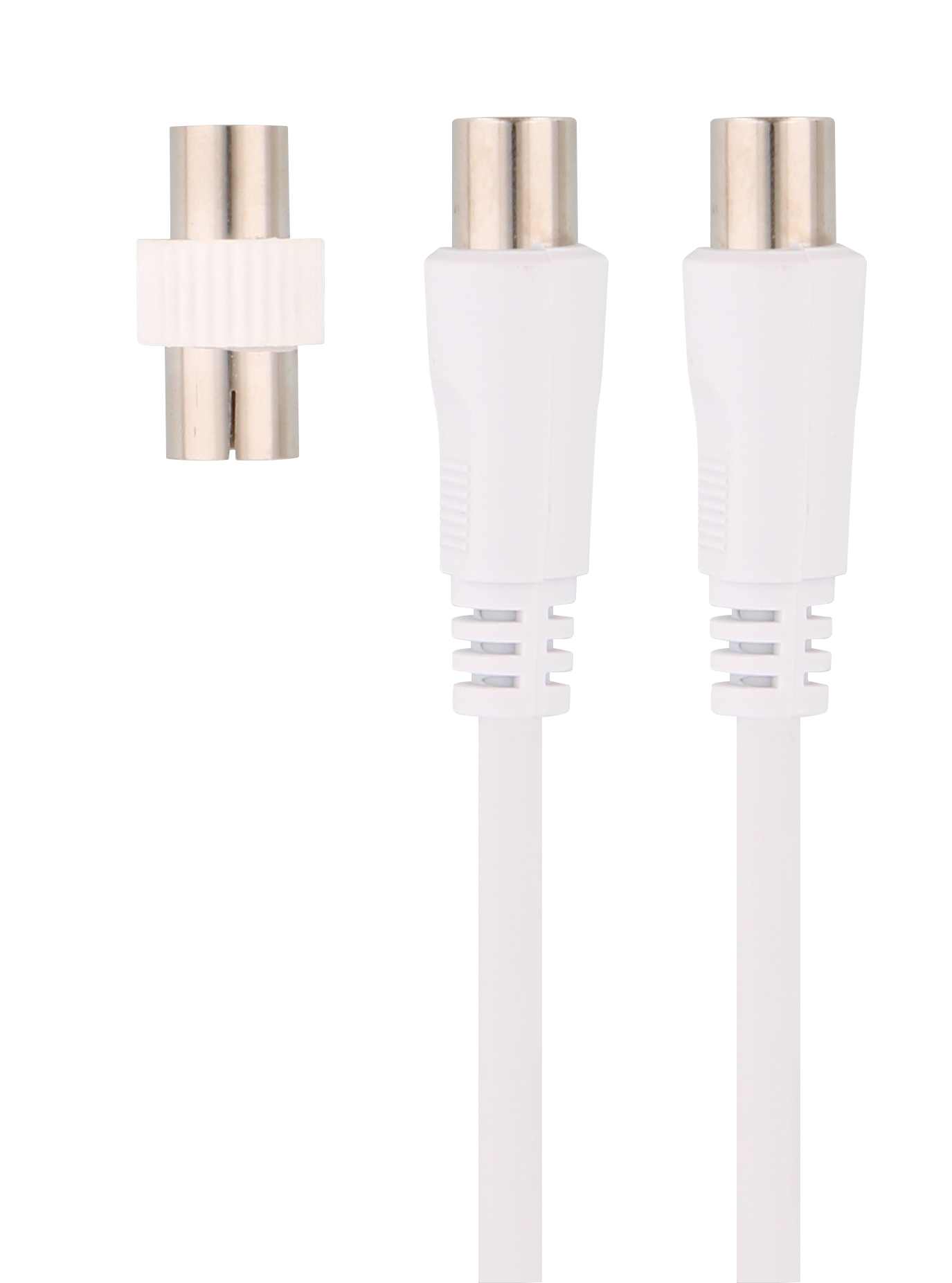 TV antenna cable 9.5mm male / female 5m + 9.5mm male / 9.5mm female adapter2