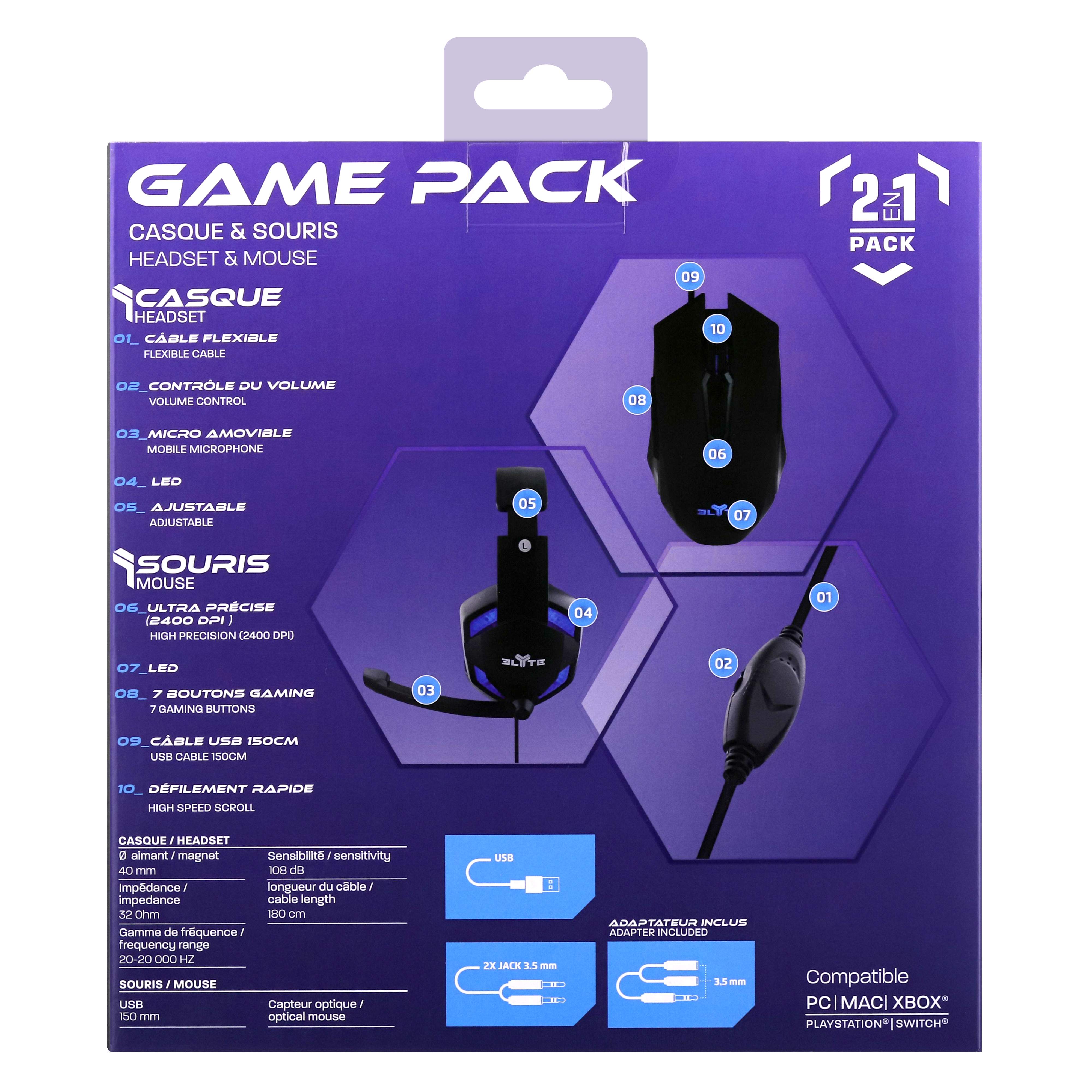 2 IN 1 GAMING PACK10