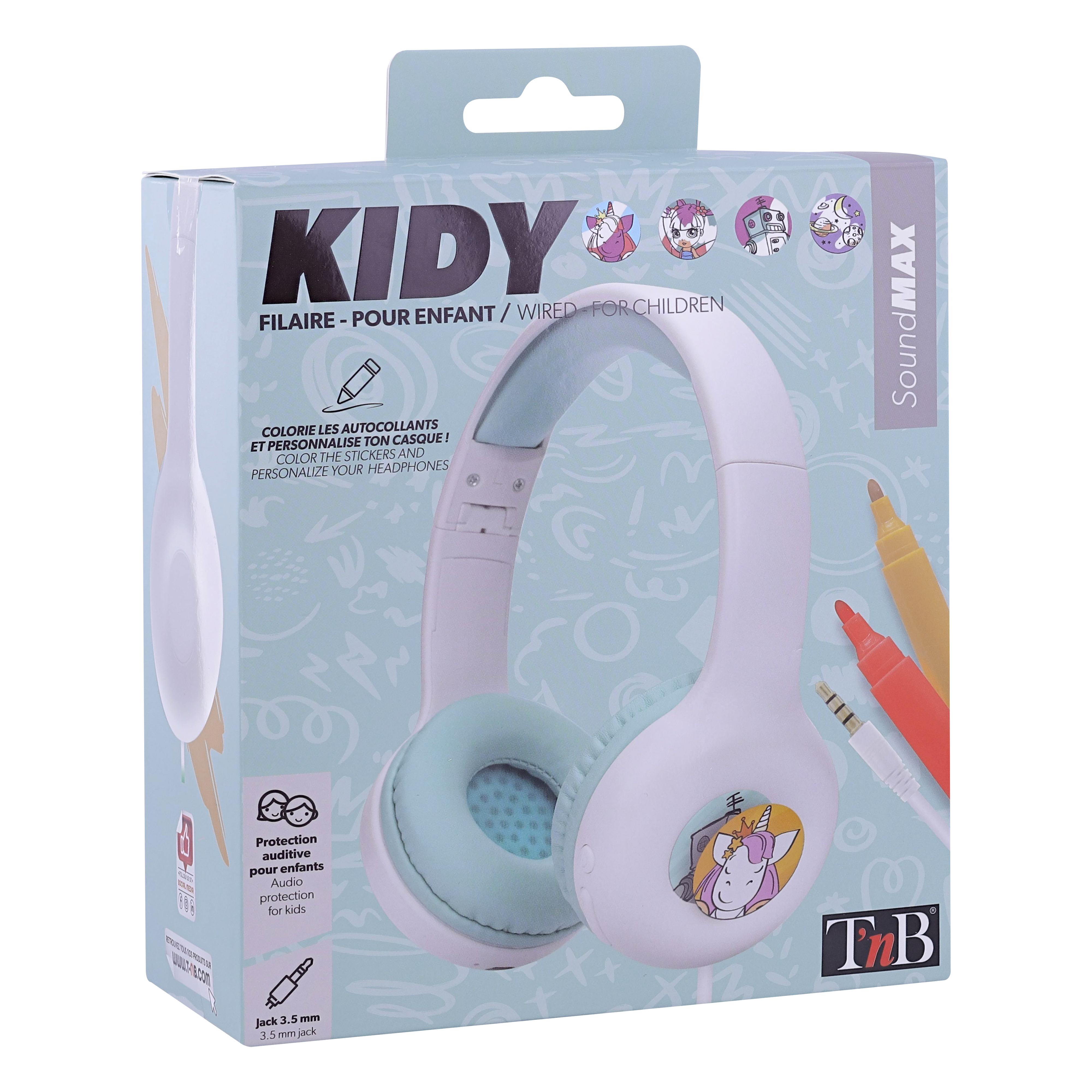 KIDY auriculares con cable limitador de decibelios jack de 3,5 mm6