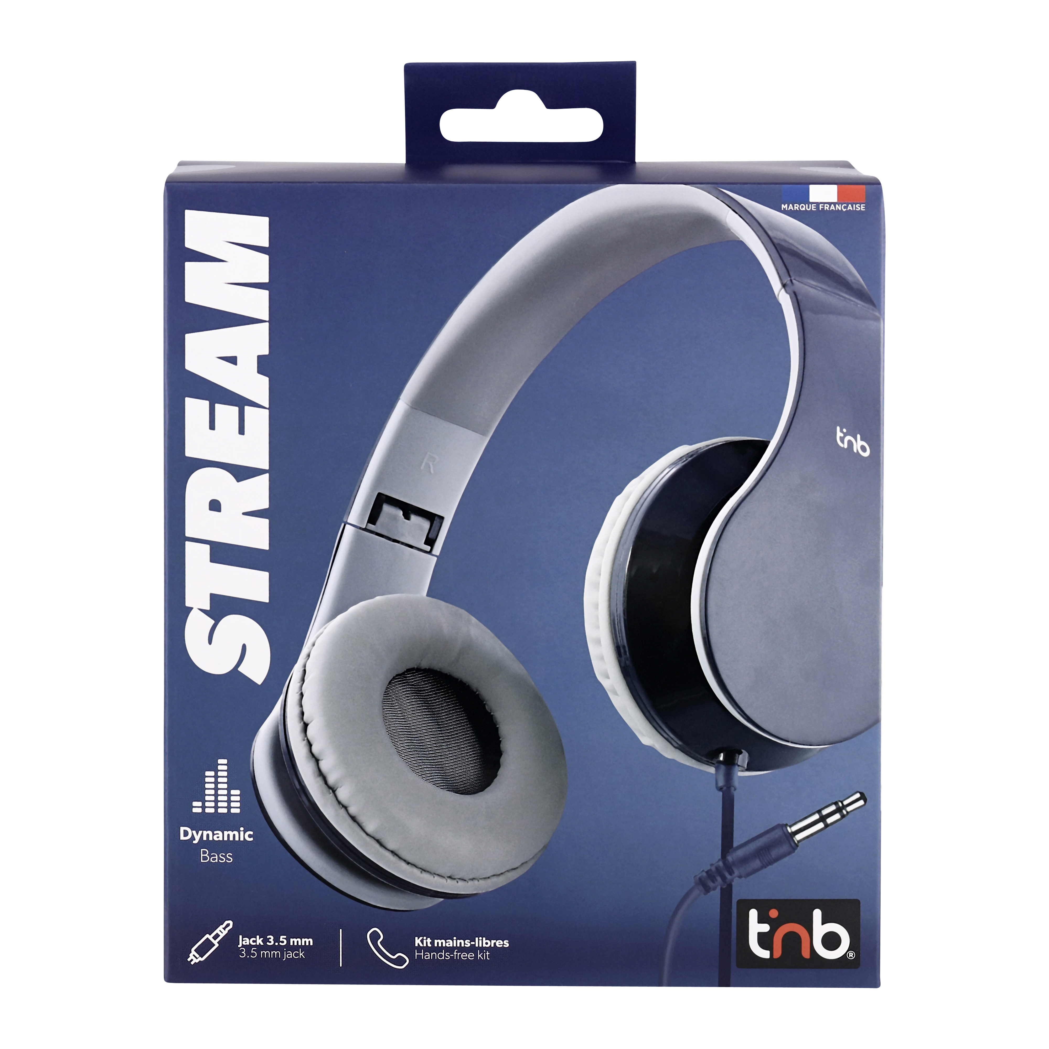 STREAM wired headset 3.5mm jack blue5