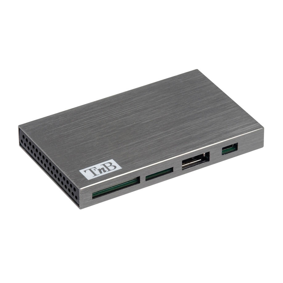 Aluminum 7x Ports Multi-Function Card Reader Hub1