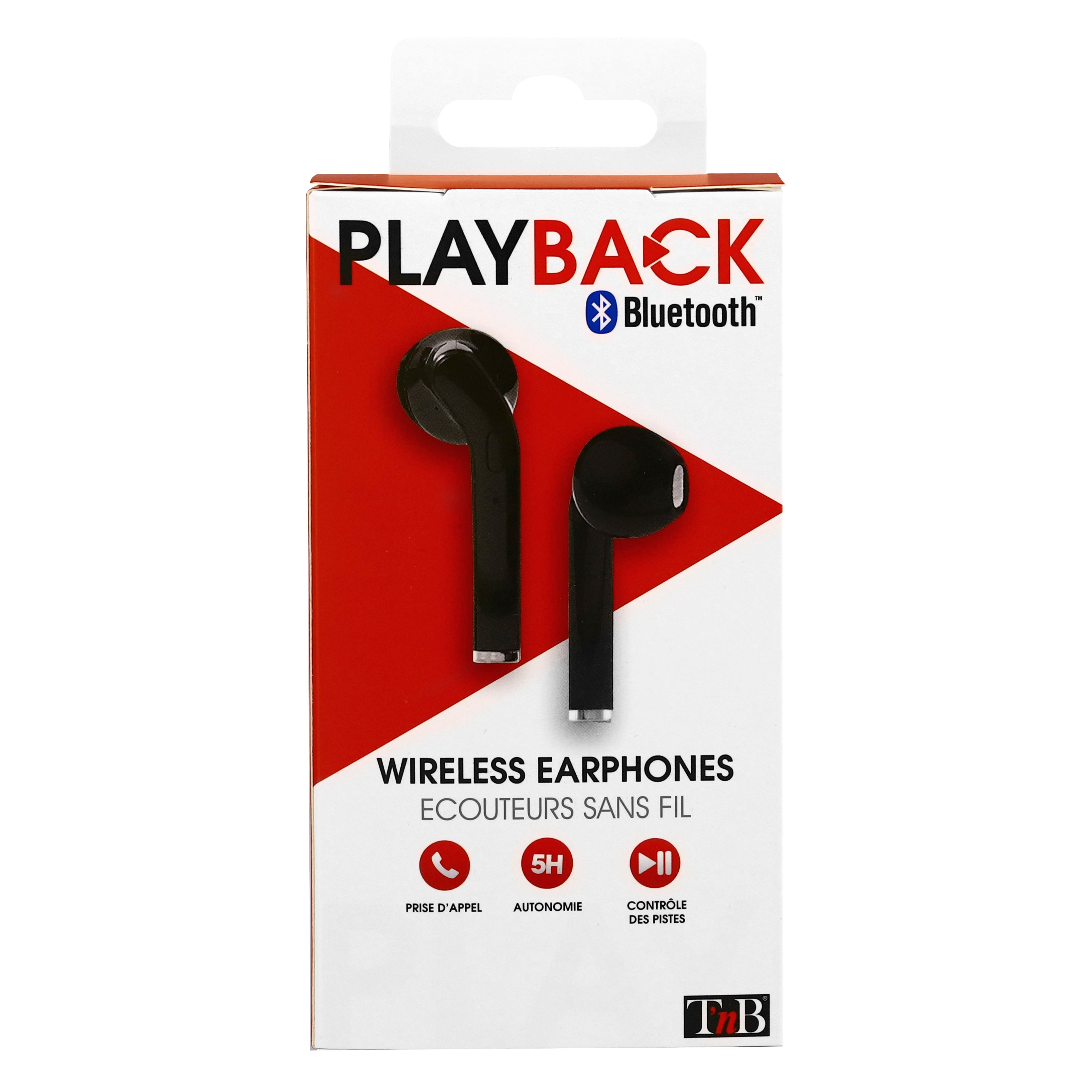 TWS PLAYBACK Black Wireless Headphones8