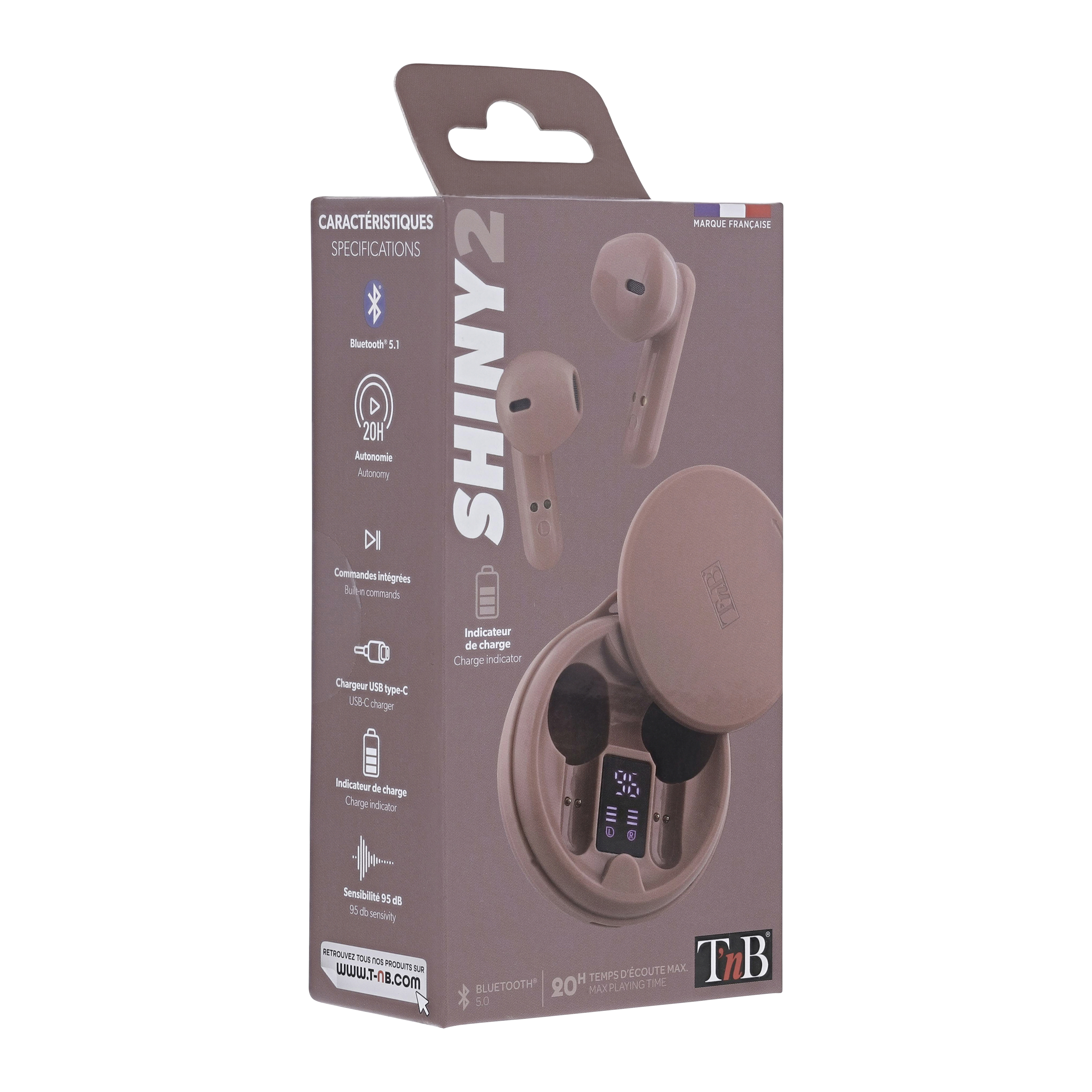 Auriculares inalámbricos TWS SHINY 2 rosa4