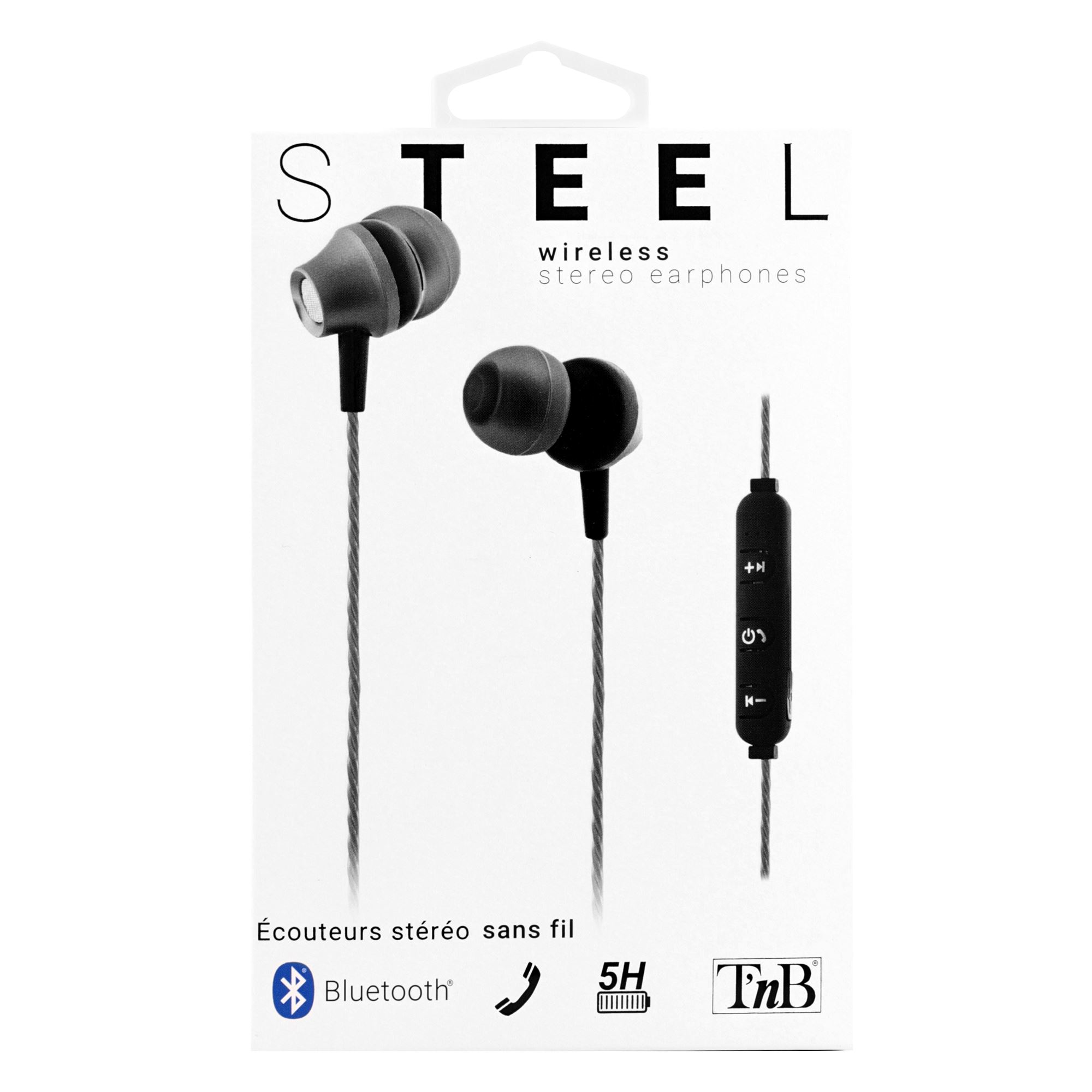 Ecouteurs Bluetooth STEEL gris5