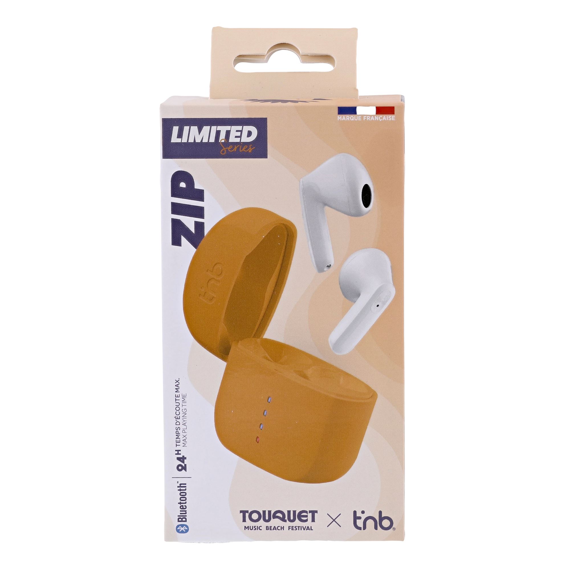 Écouteurs sans fil ZIP semi intra-auriculaires orange4