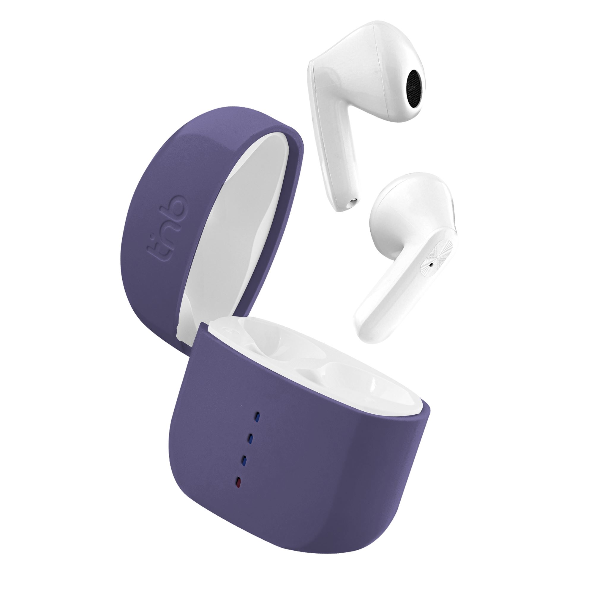 Écouteurs sans fil ZIP semi intra-auriculaires violet1