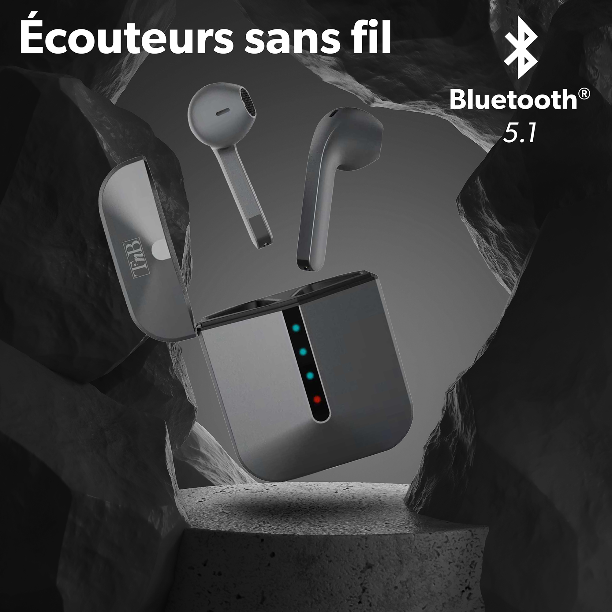 Auriculares ZIP plateados TWS2