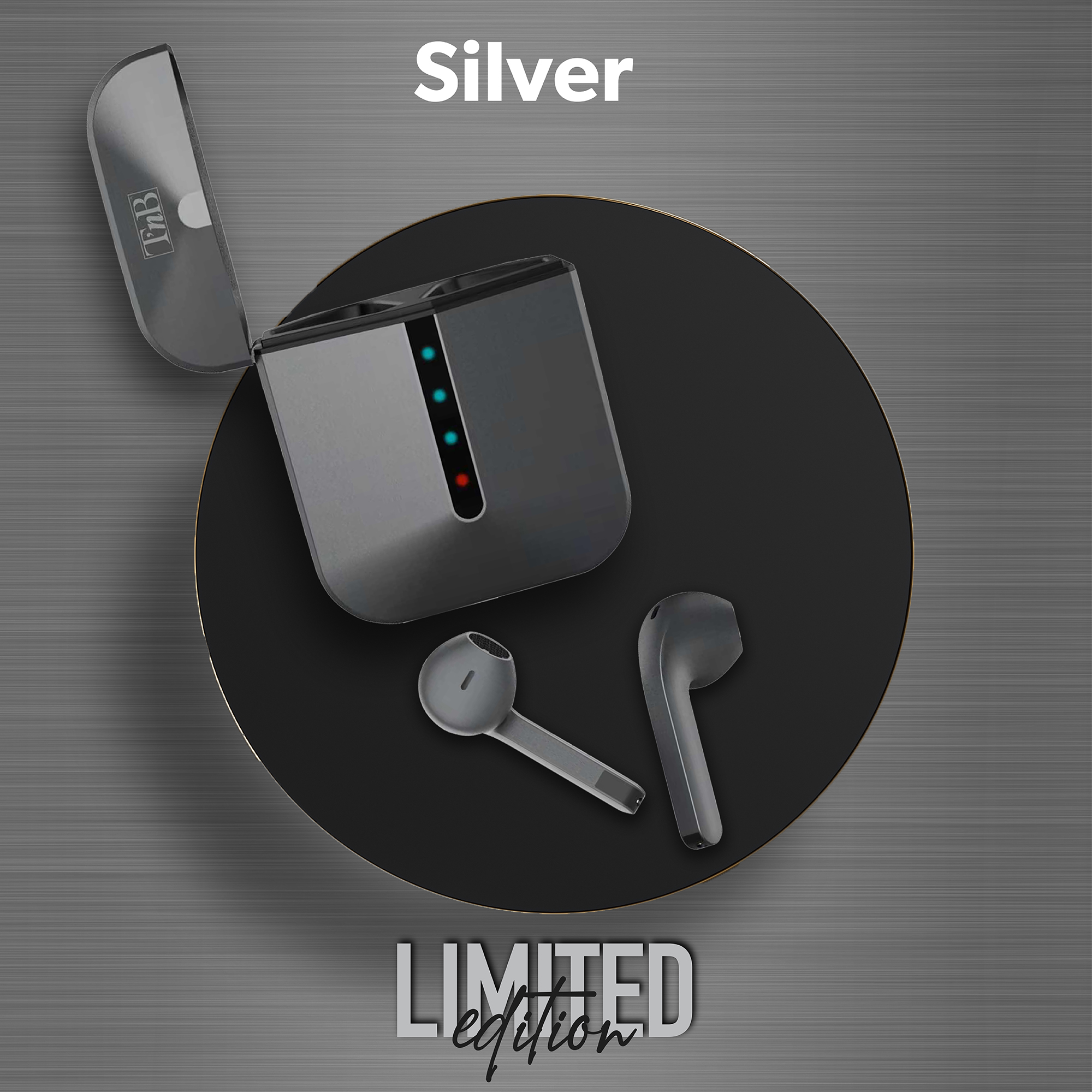 Auriculares ZIP plateados TWS5