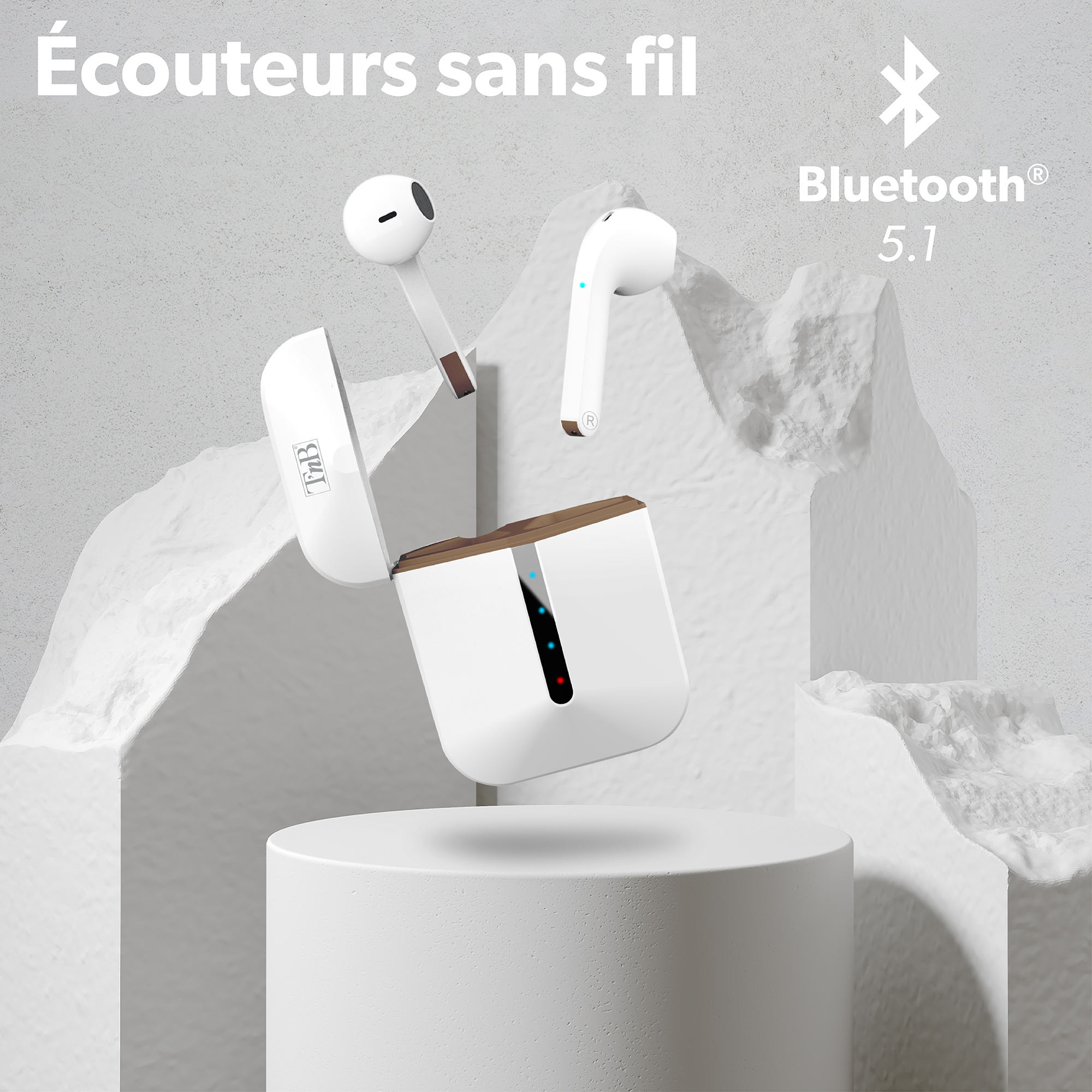 Ecouteurs TWS ZIP Blanc3