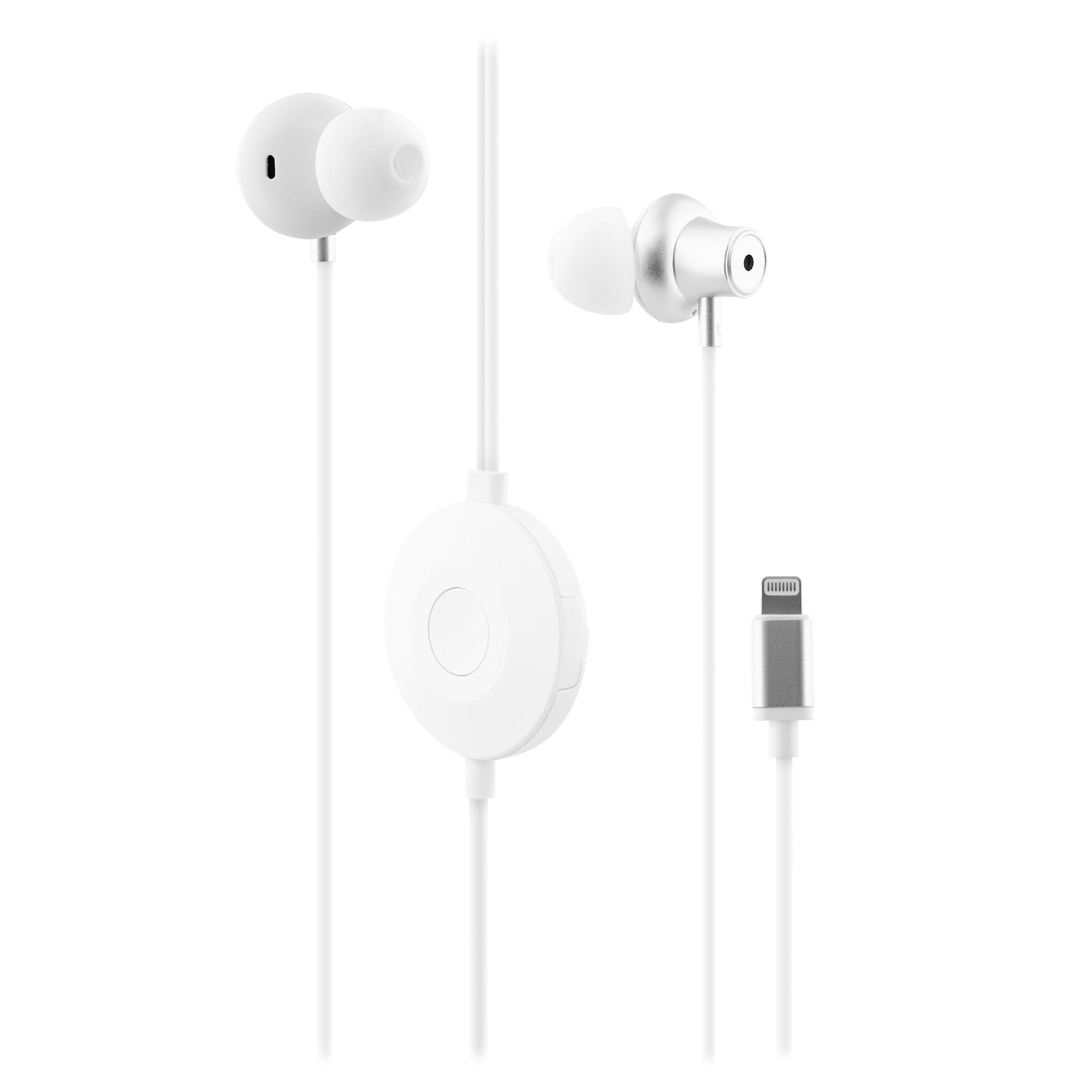 SENSATION Auriculares con cable Lightning blancos1