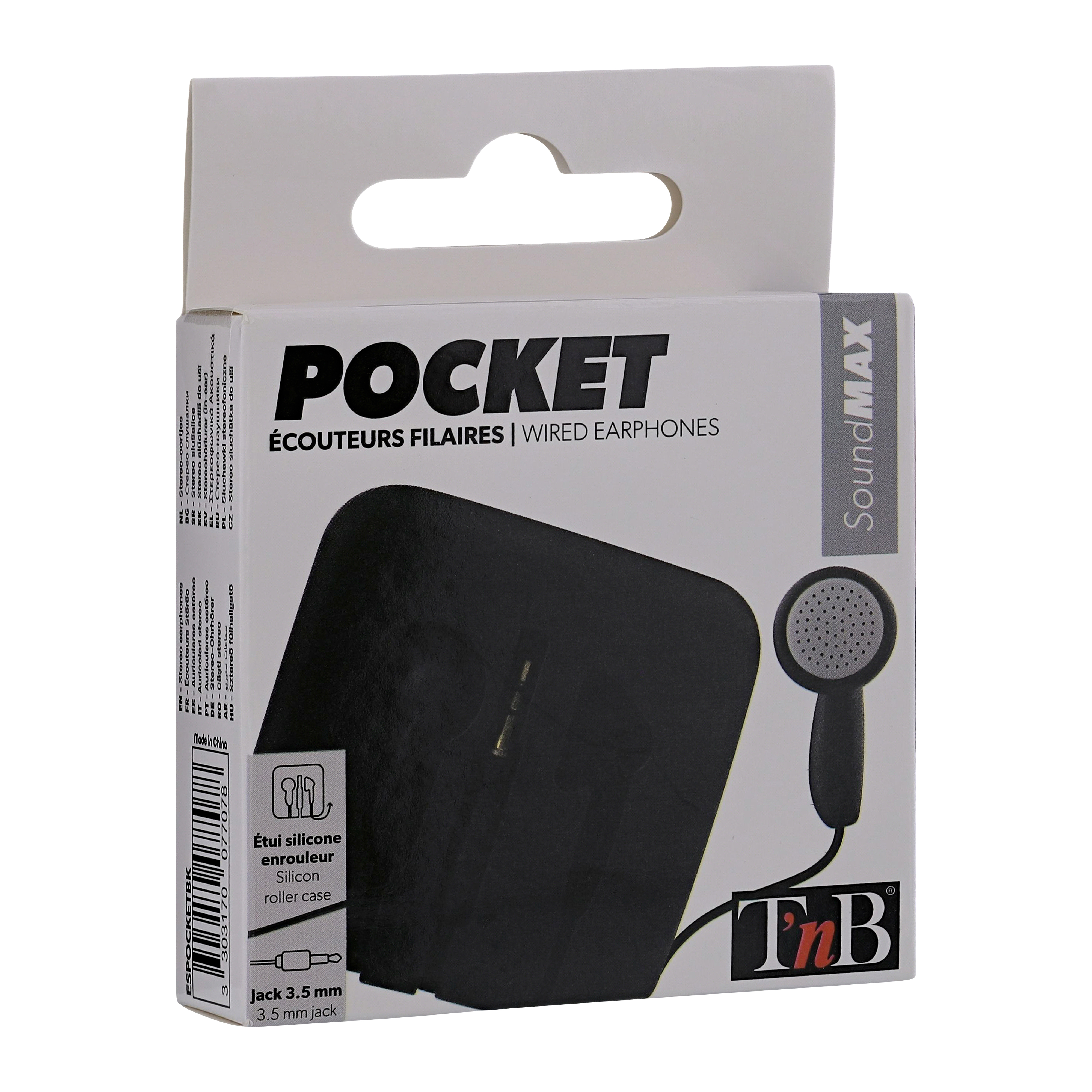 POCKET black wired jack headphones4