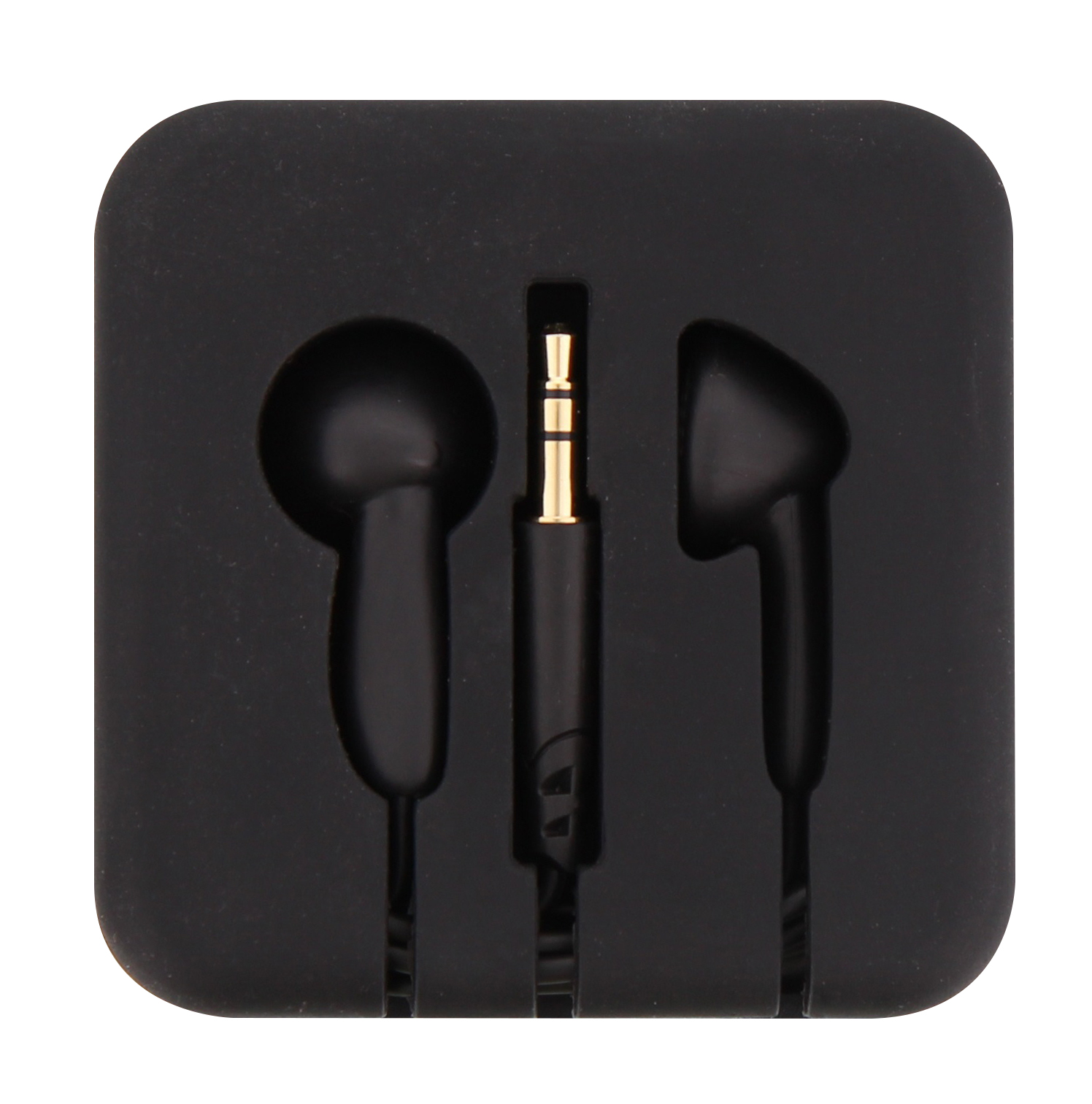 POCKET black wired jack headphones1