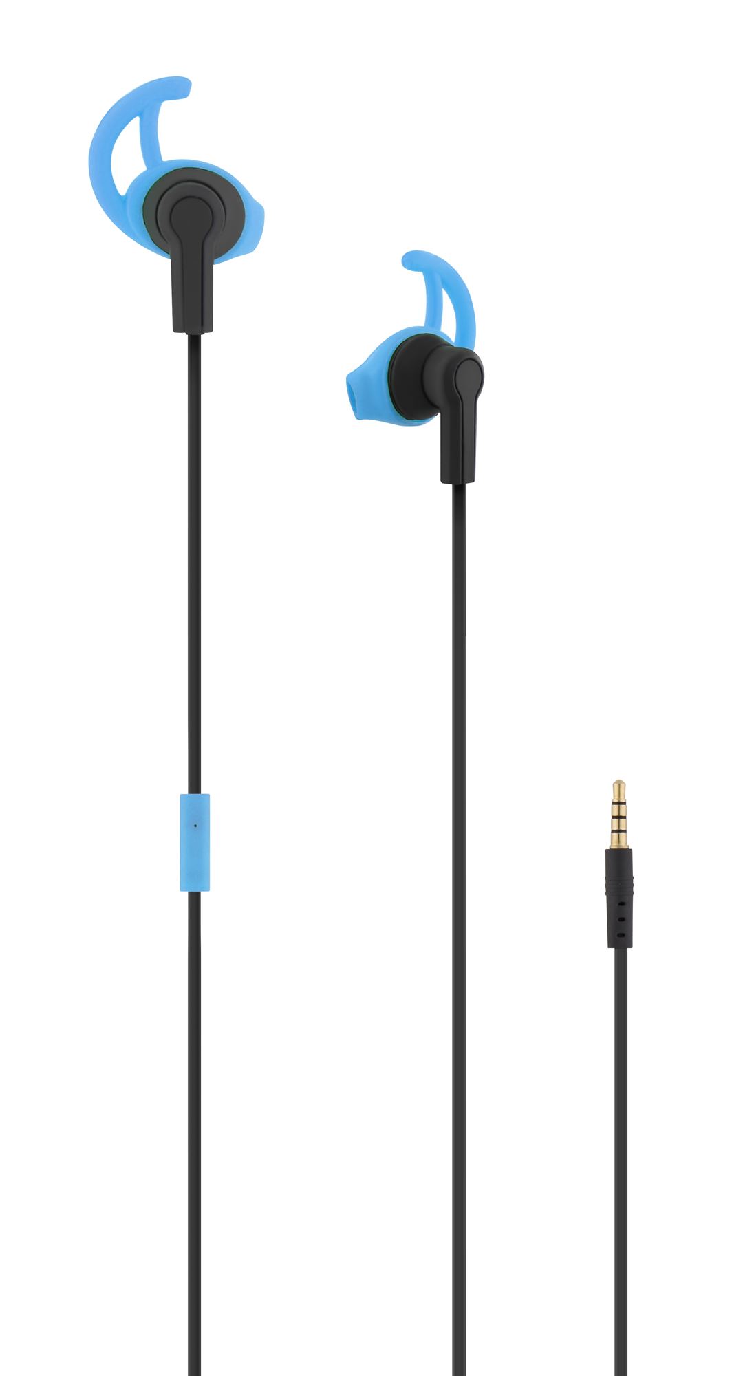 Auriculares con cable SPORT jack azul1