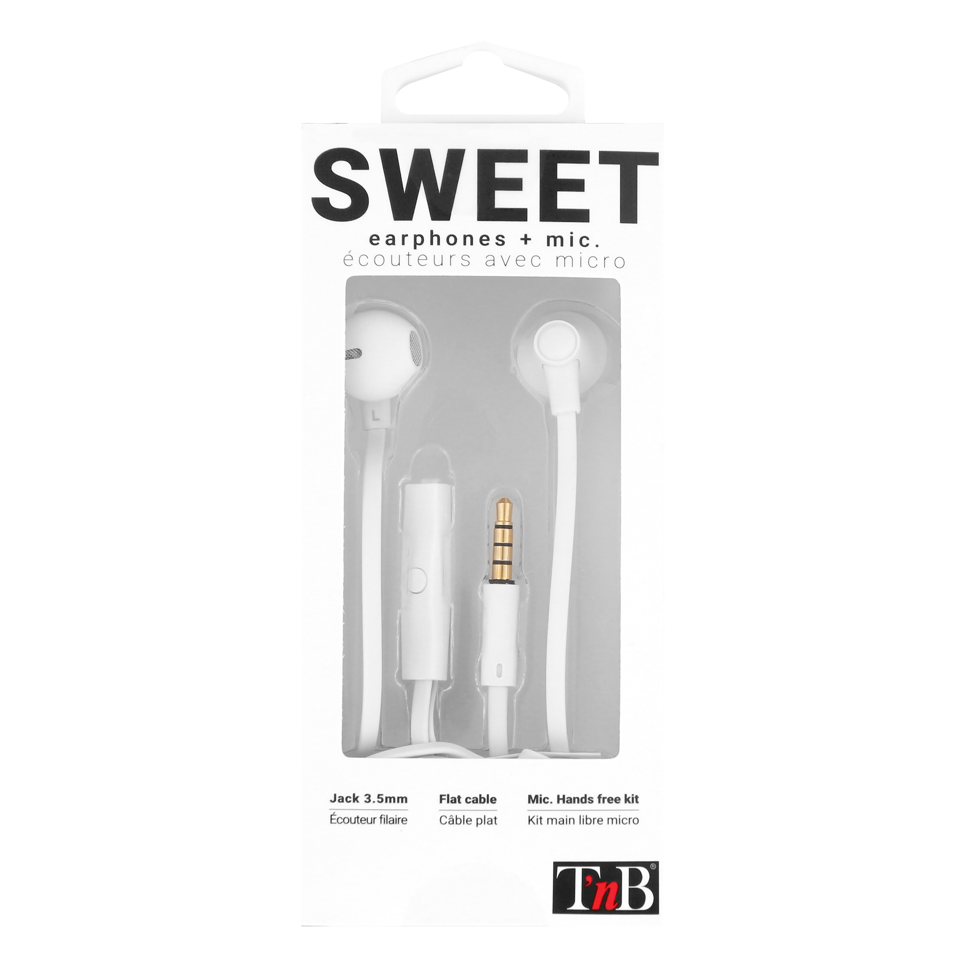 SWEET jack white wired headphones6