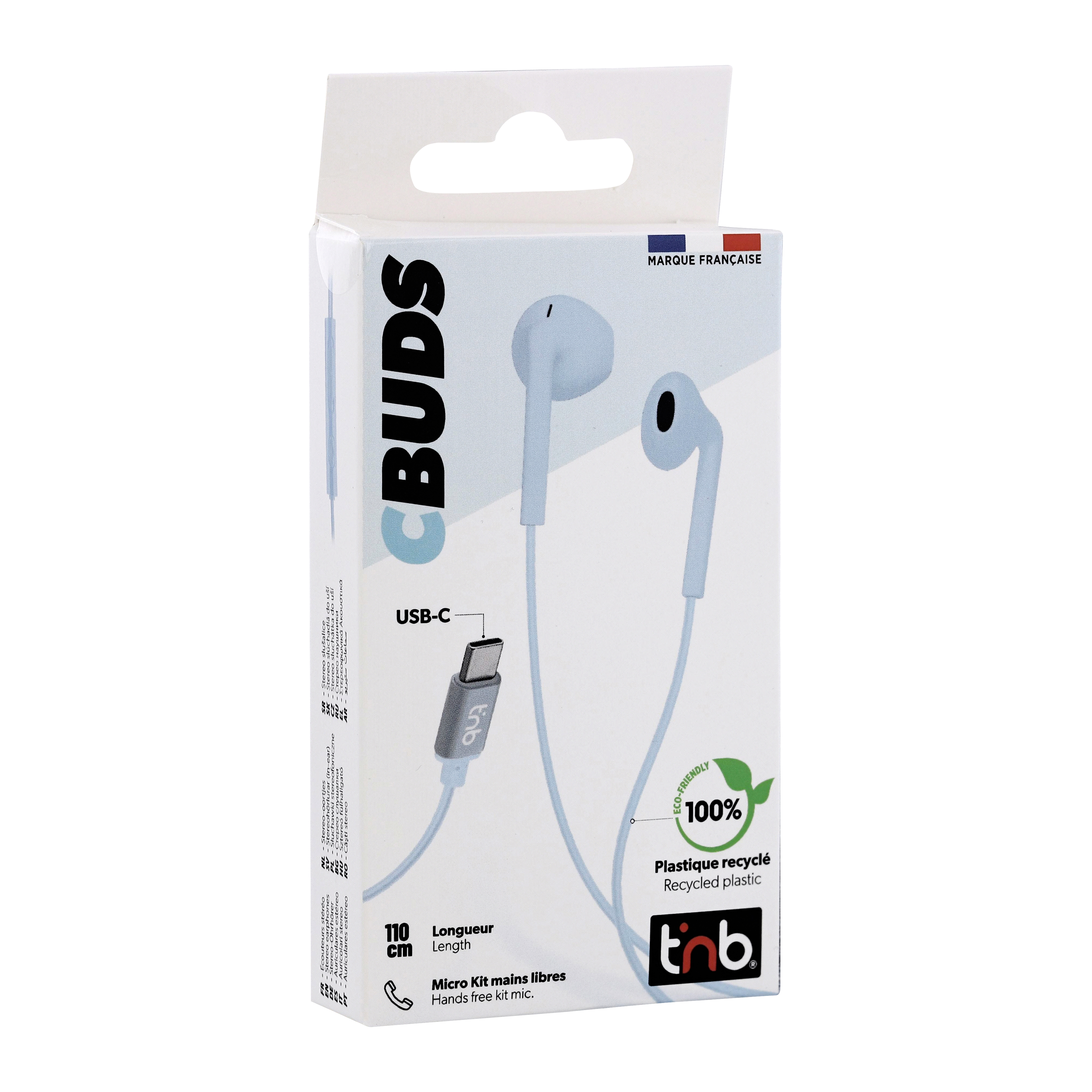 Auriculares con cable C-BUDS Type-C Azul2