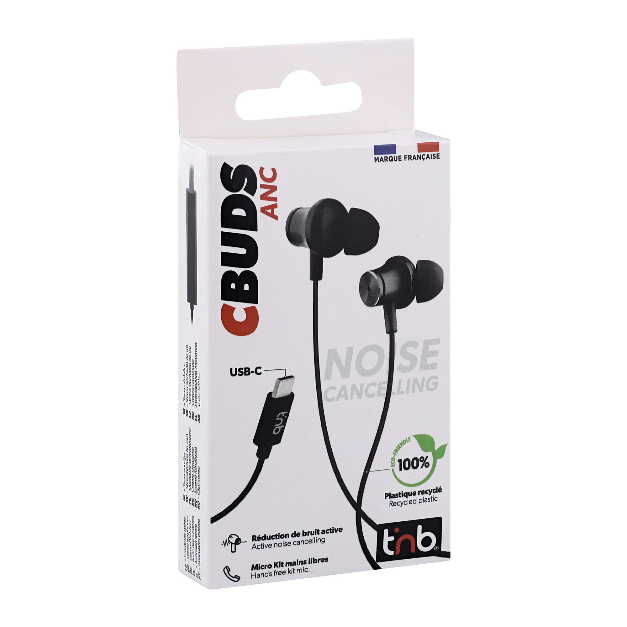 Ecouteurs filaires C-BUDS à réduction de bruit active7