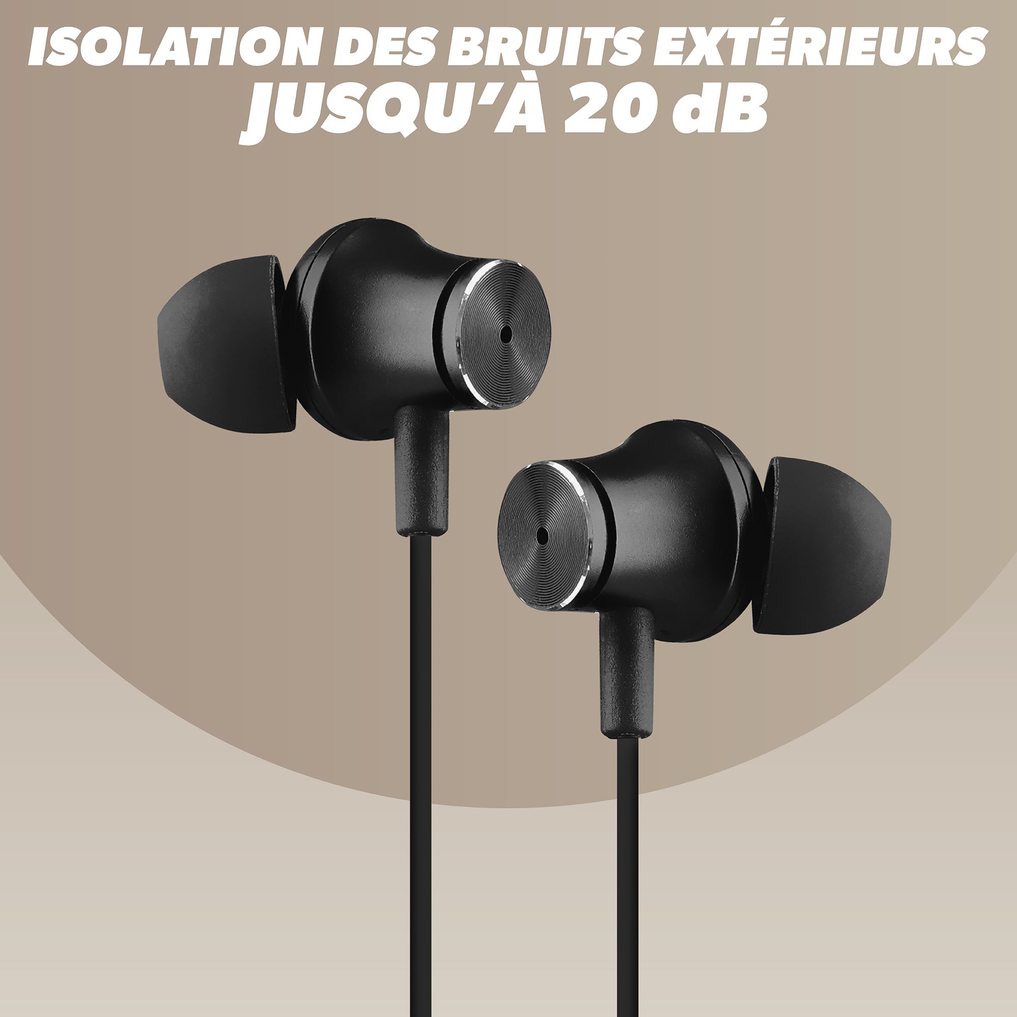 Ecouteurs filaires C-BUDS à réduction de bruit active6