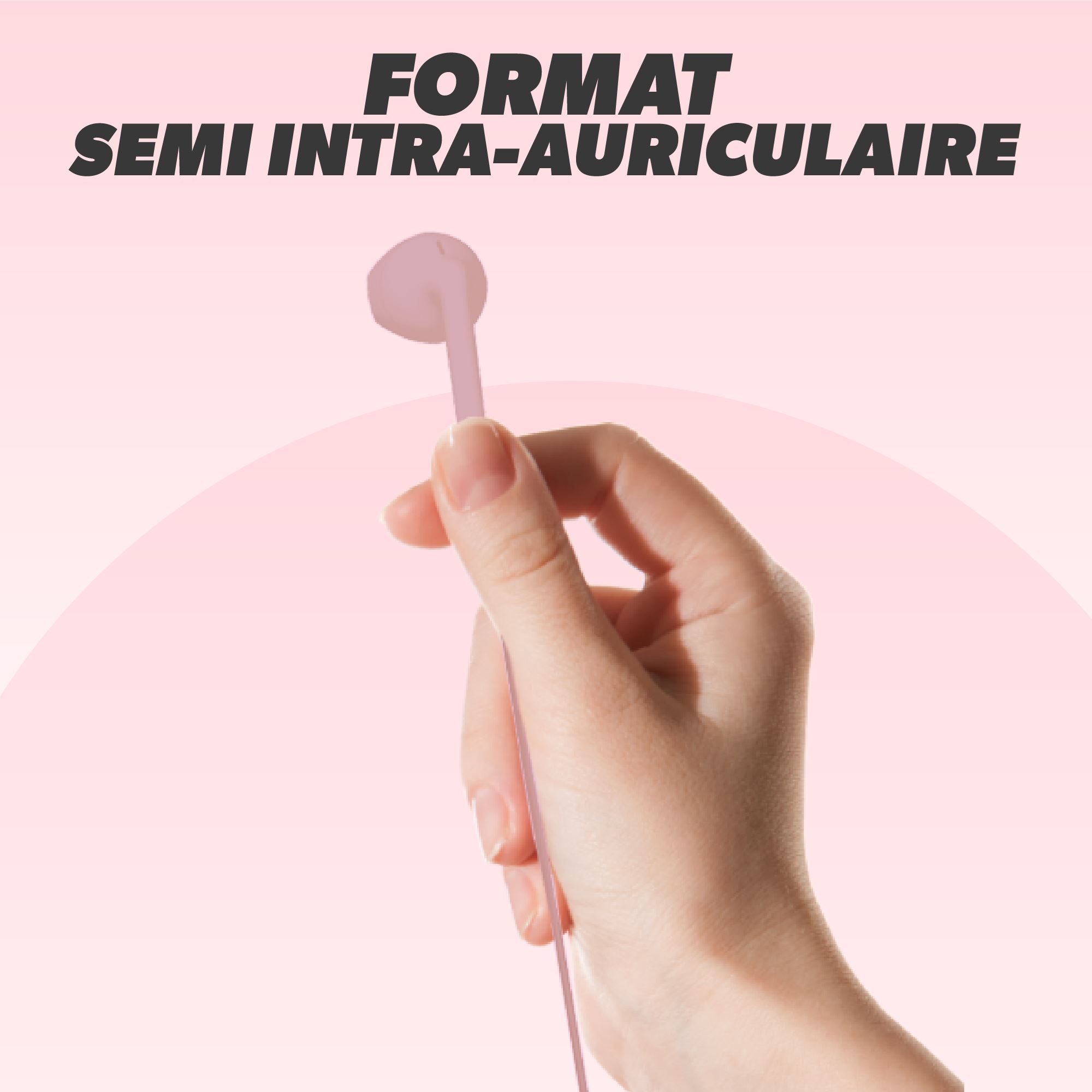 Ecouteurs filaires C-BUDS type-C rose3