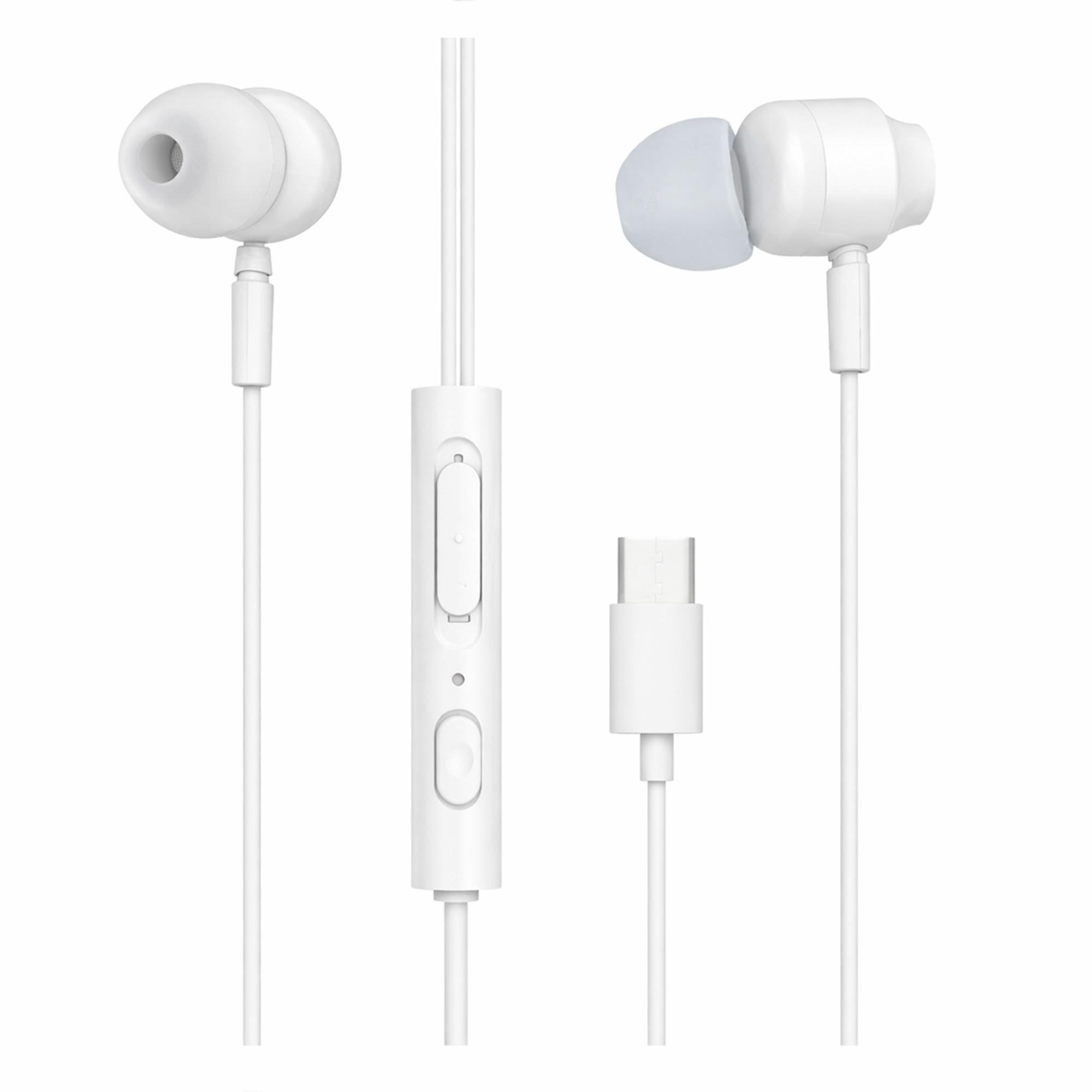 Ecouteurs filaires C-BUDS type-C blanc1