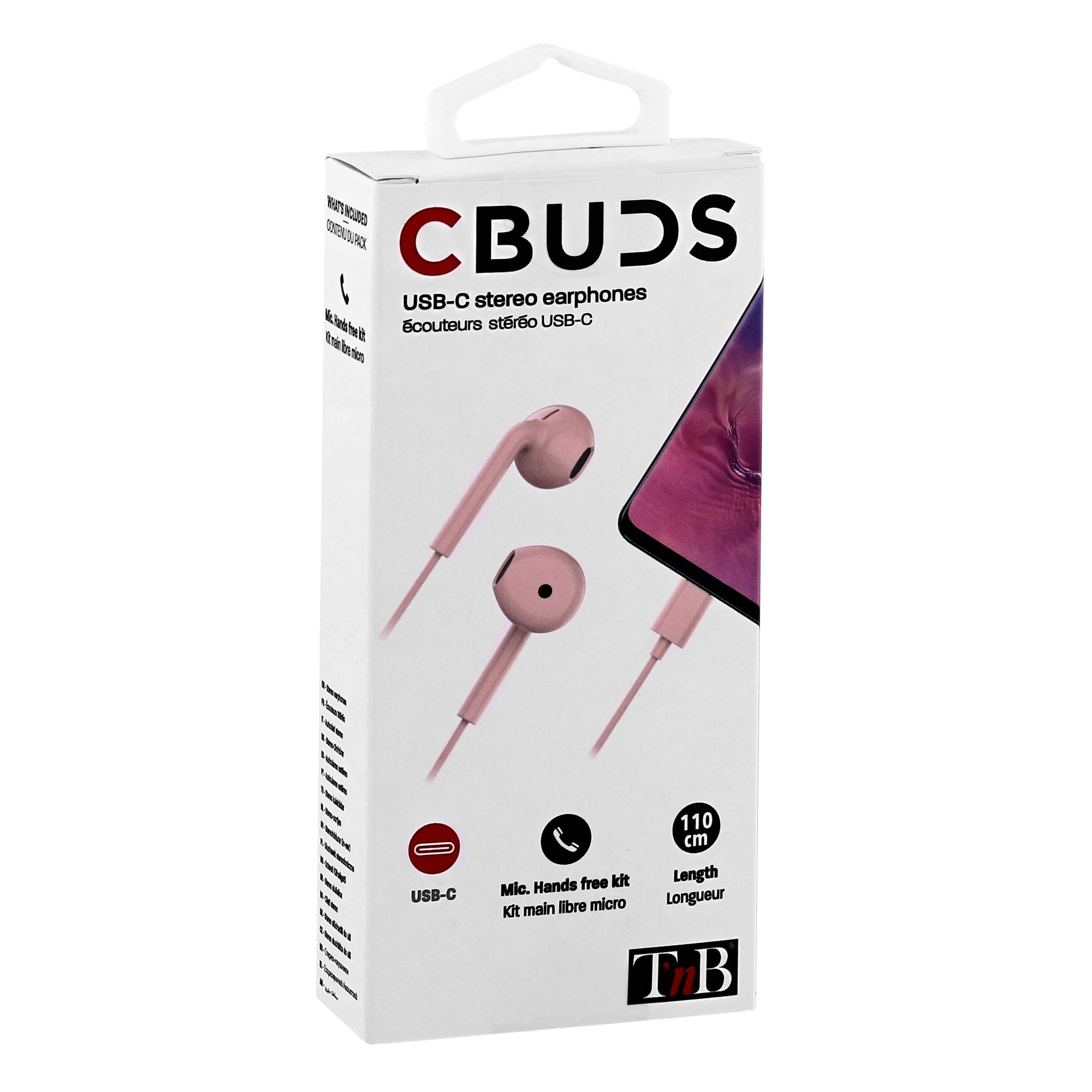 C-BUDS Type-C Wired Earphones Pink6