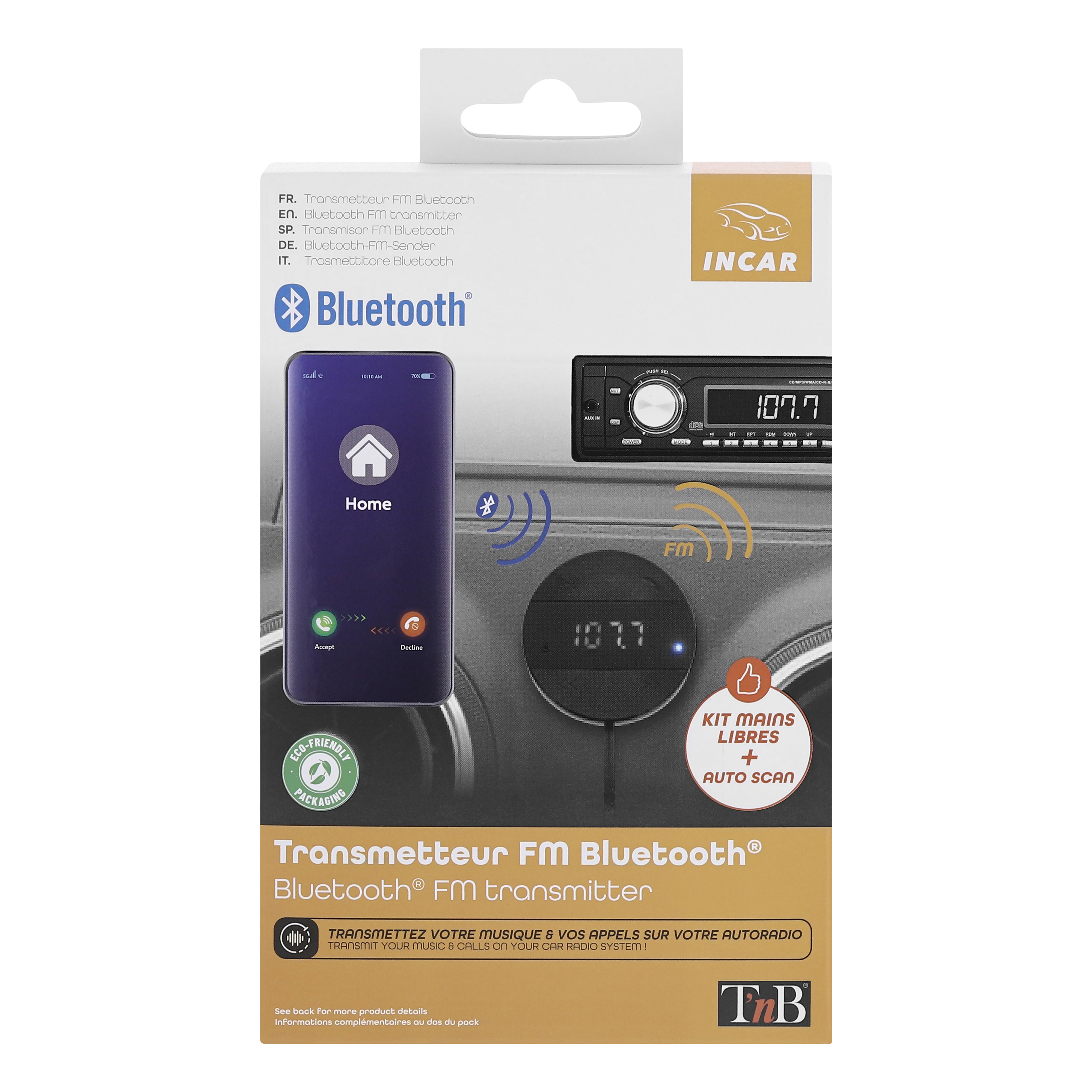 Bluetooth FM transmitter with hands-free kit5