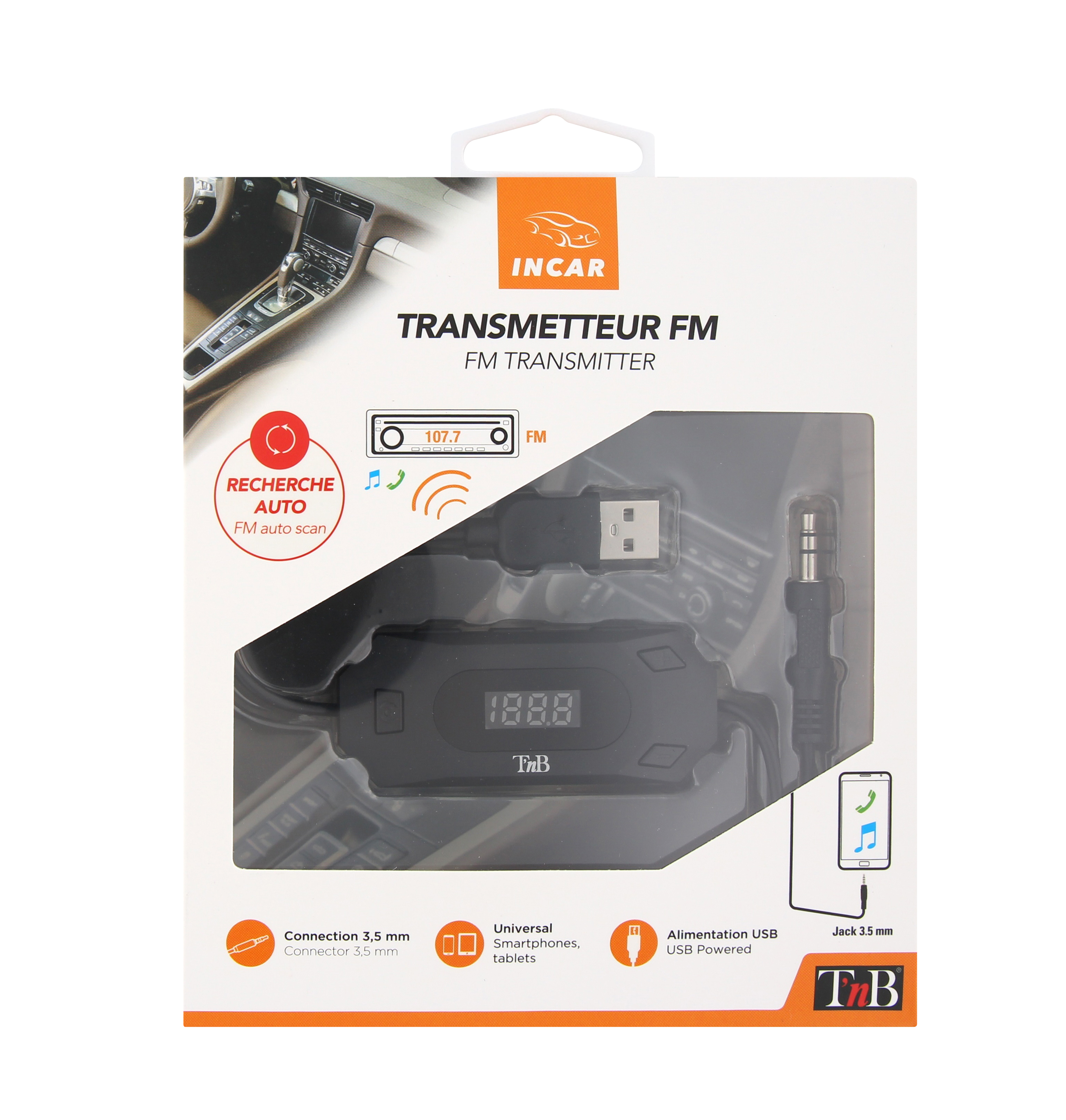 3.5mm jack FM transmitter autoscan5