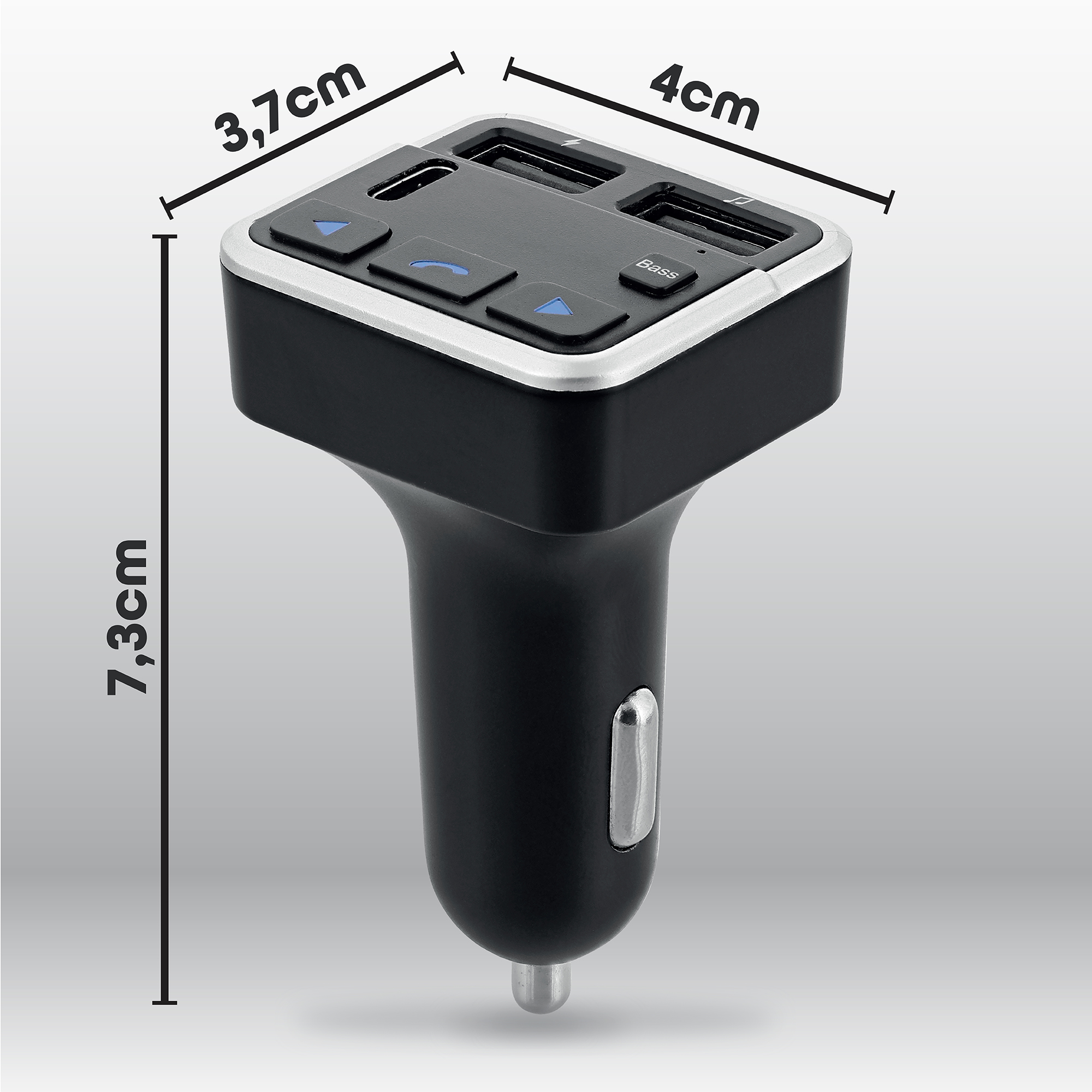 Transmisor FM Bluetooth 3 en 13