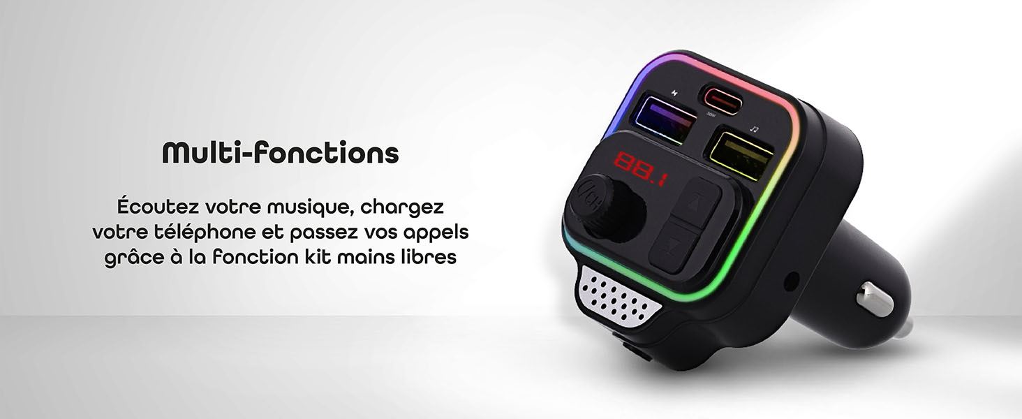 Transmetteur FM Bluetooth Premium4