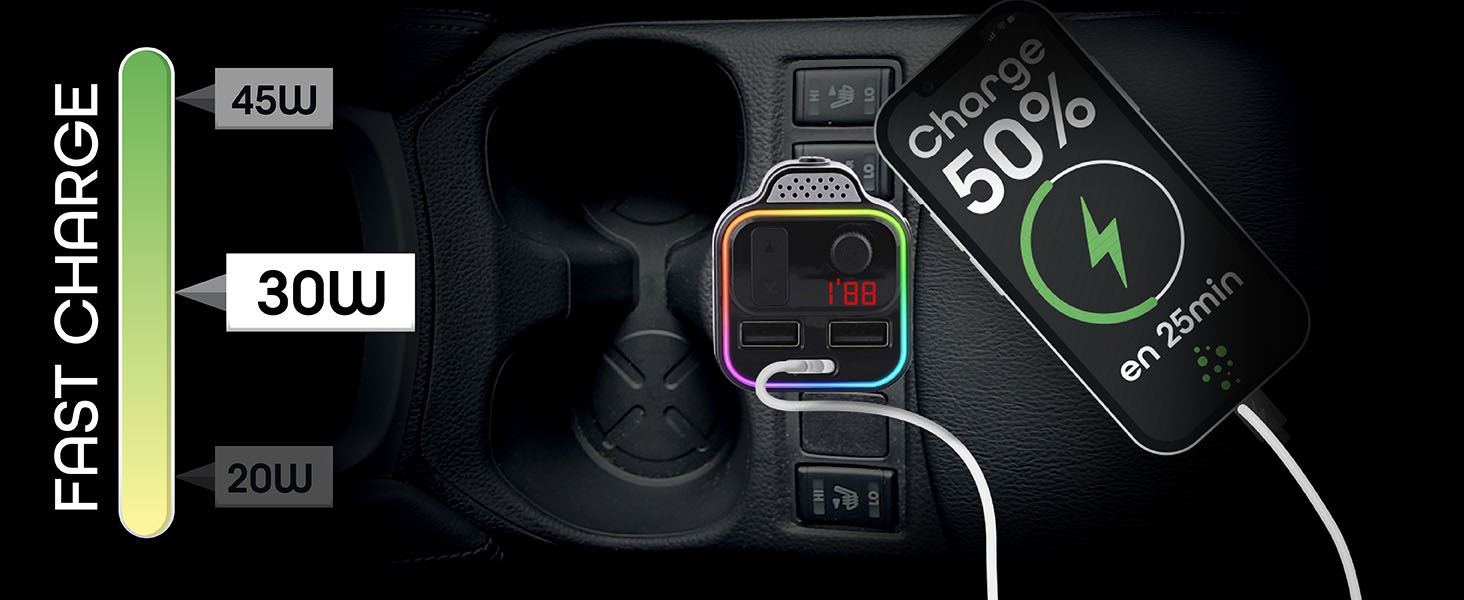 Transmetteur FM Bluetooth Premium5