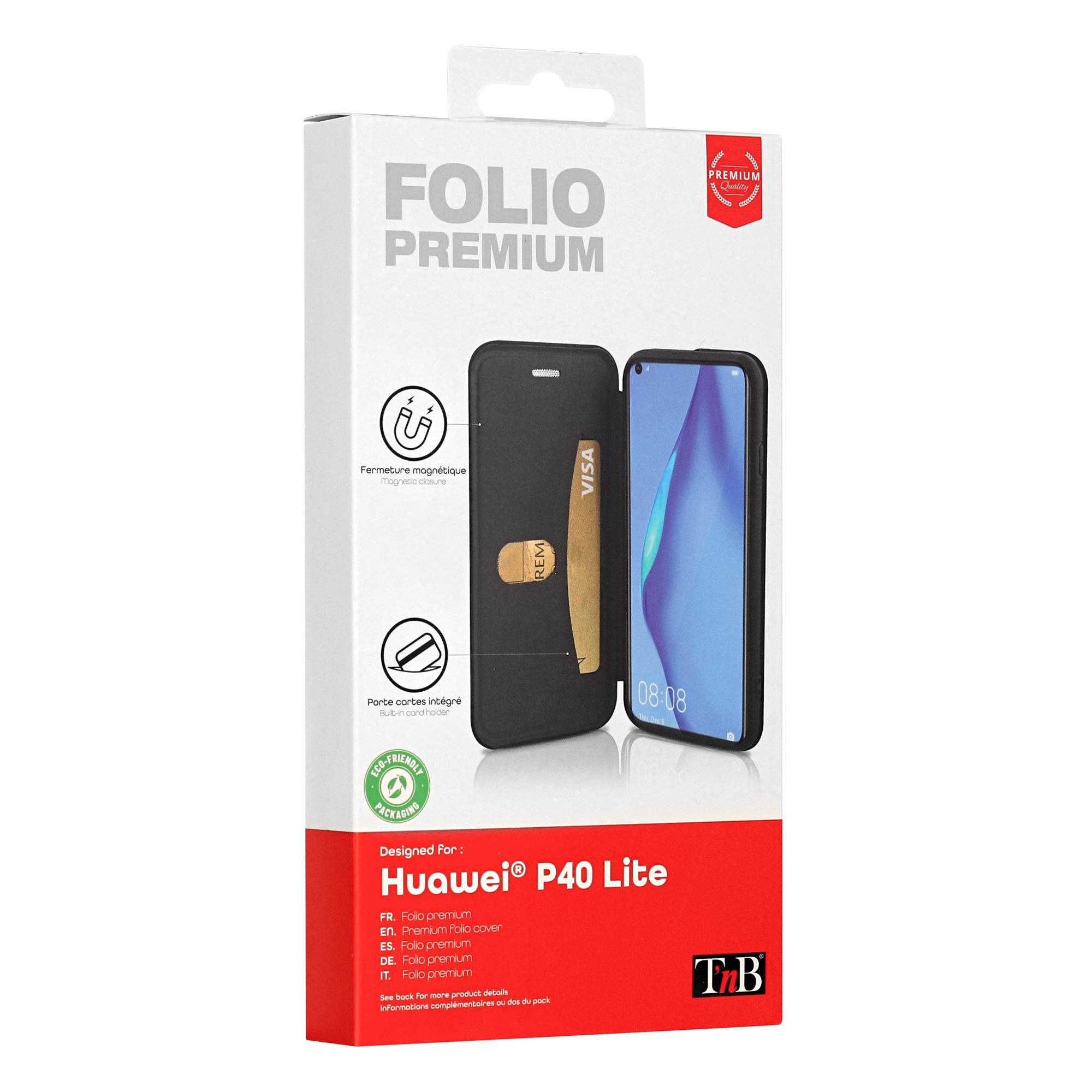 Etui folio premium pour Huawei P40 Lite4