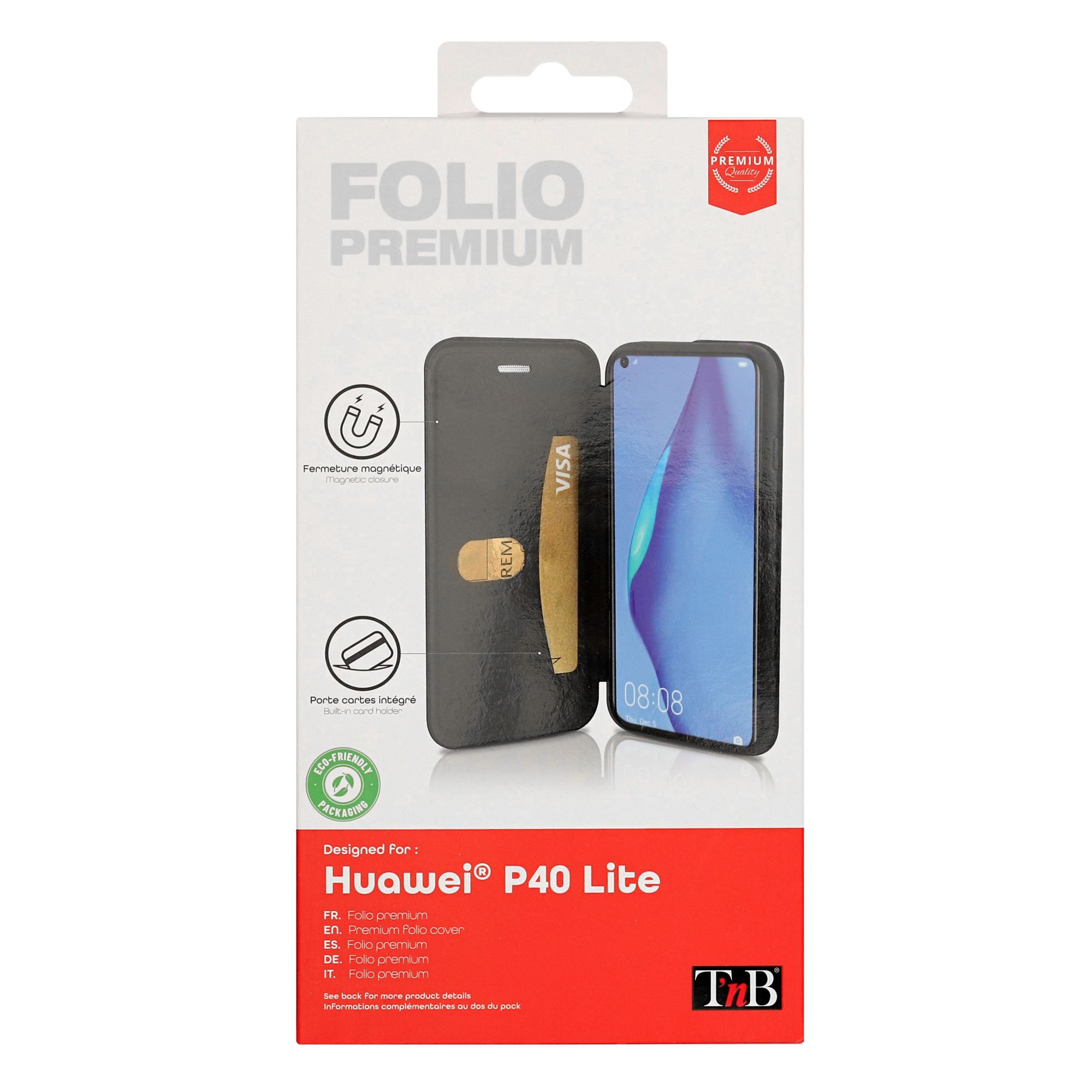 Etui folio premium pour Huawei P40 Lite5