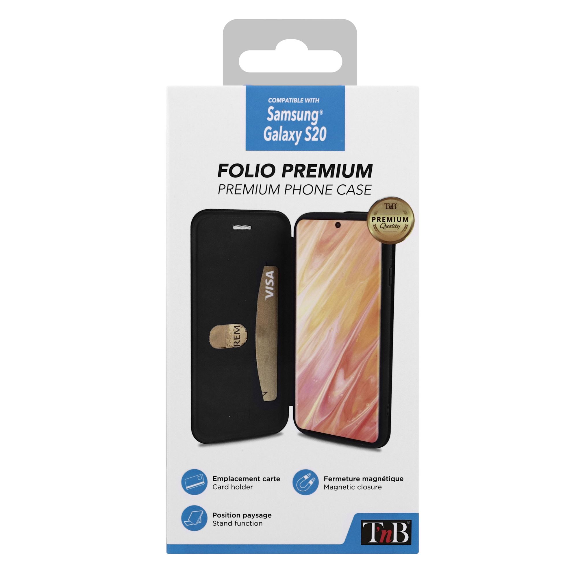 Funda tipo libro premium para Samsung Galaxy S20.5