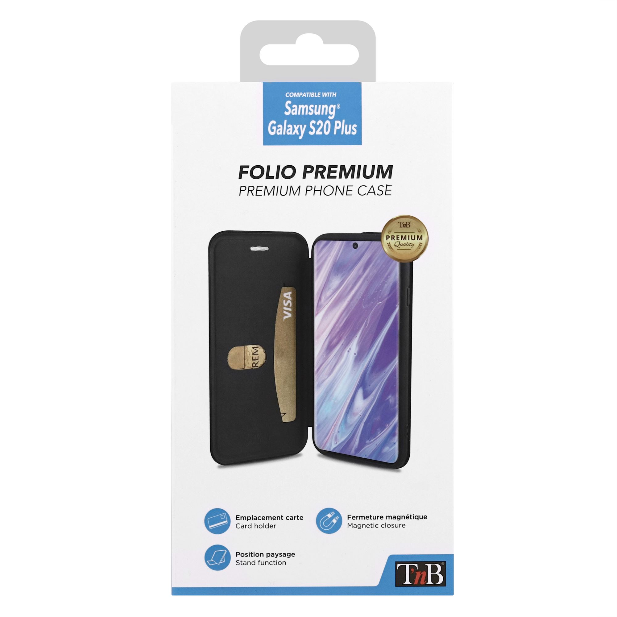 Etui folio premium pour Samsung Galaxy S20 Plus.5