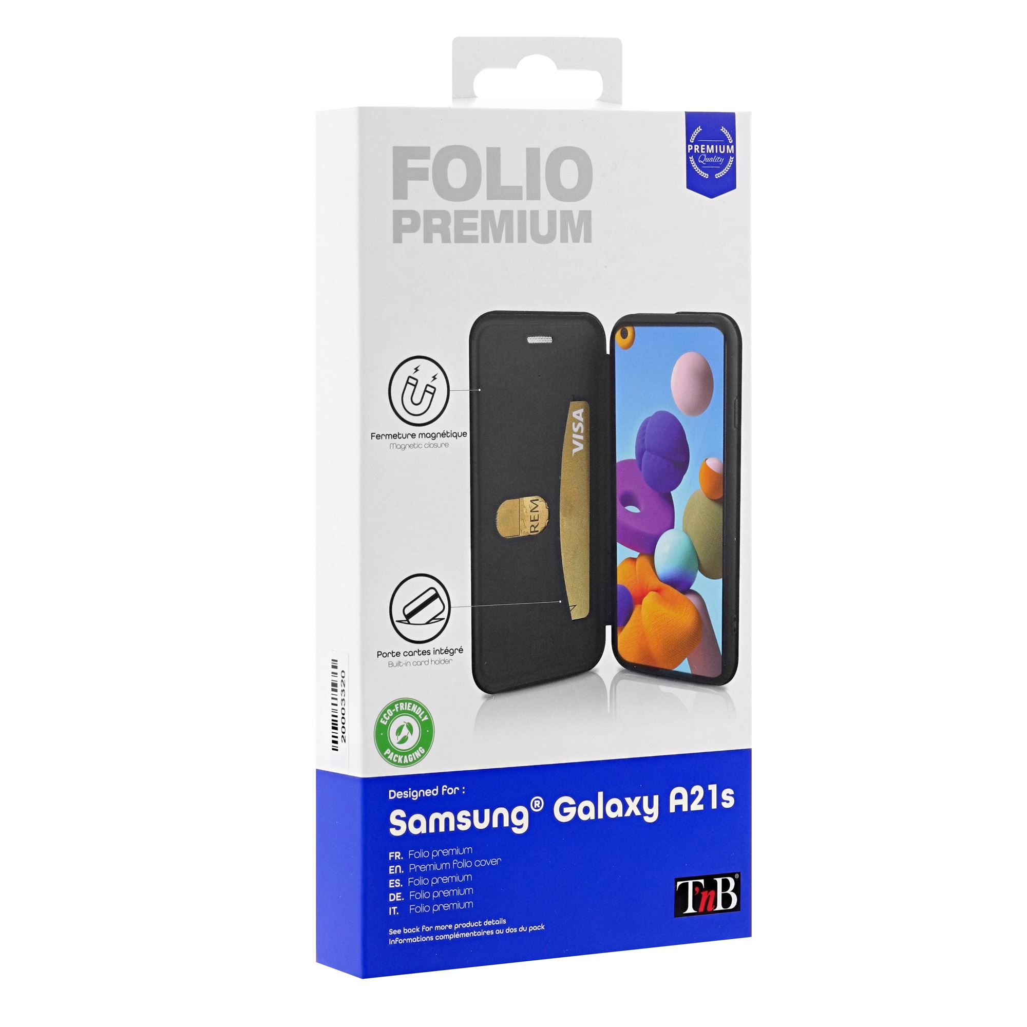 Funda tipo folio premium para Samsung Galaxy A21s.4