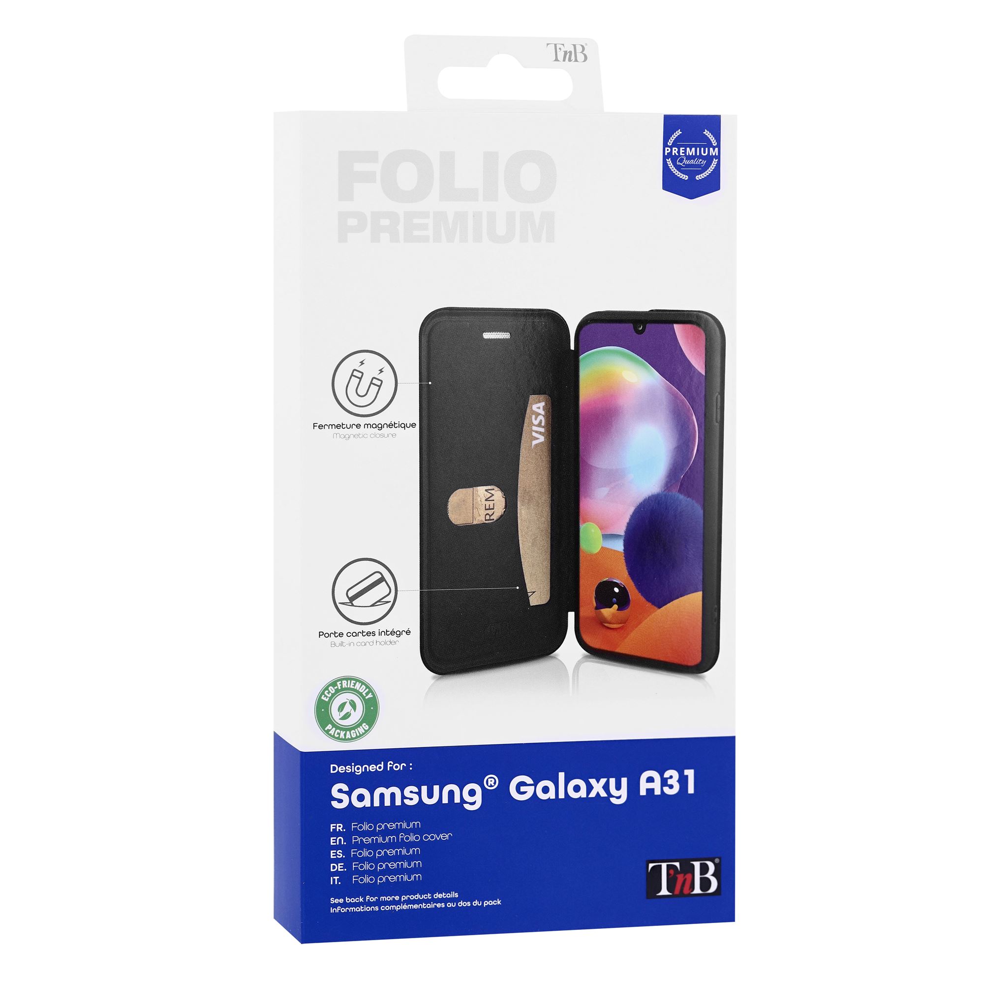Premium folio case for Samsung Galaxy A31.3