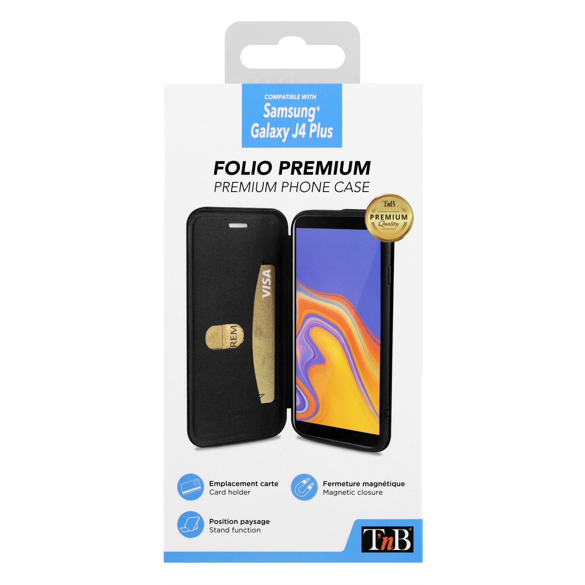 Premium folio case for Samsung Galaxy J4 Plus.4