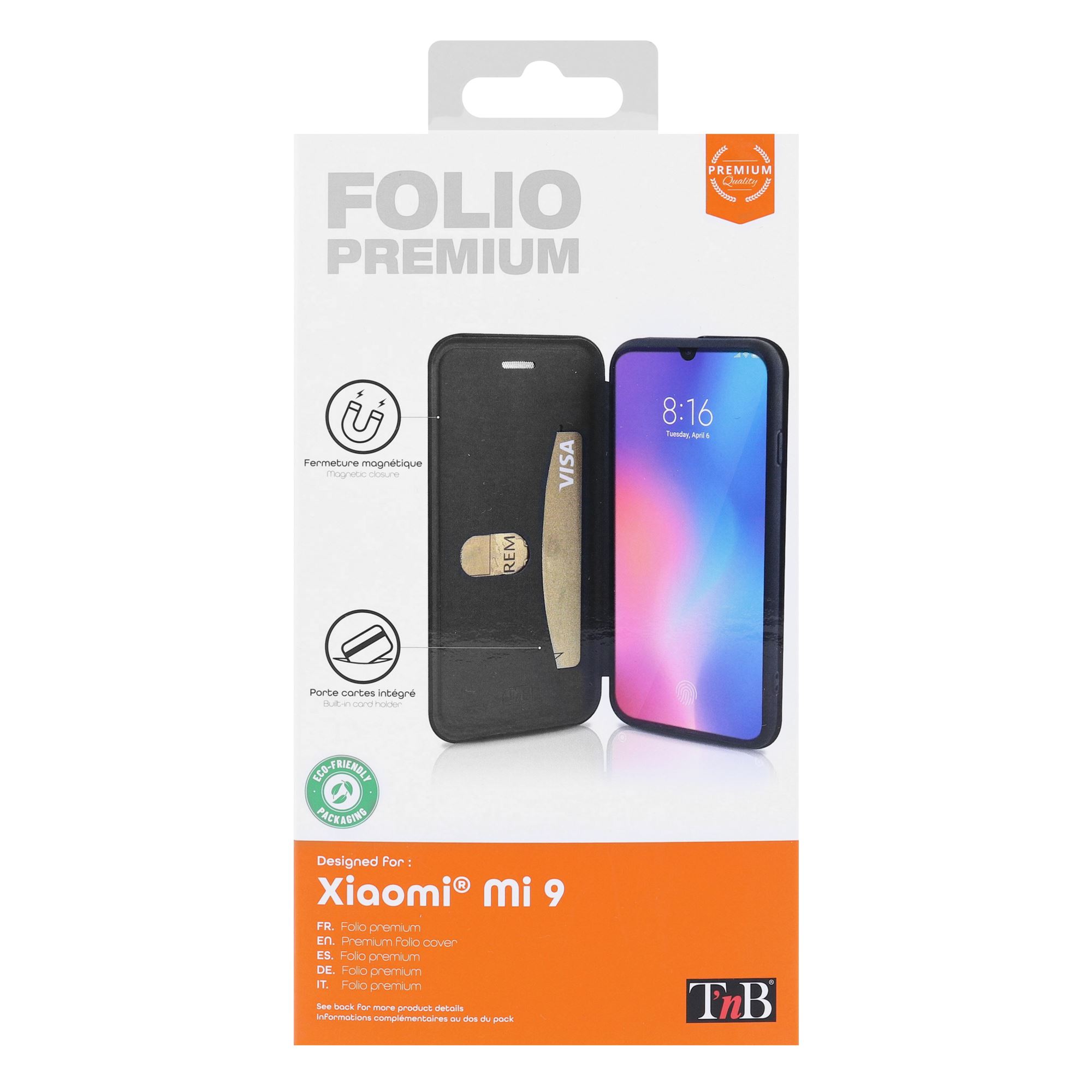 Funda tipo folio premium para Xiaomi MI 9.3