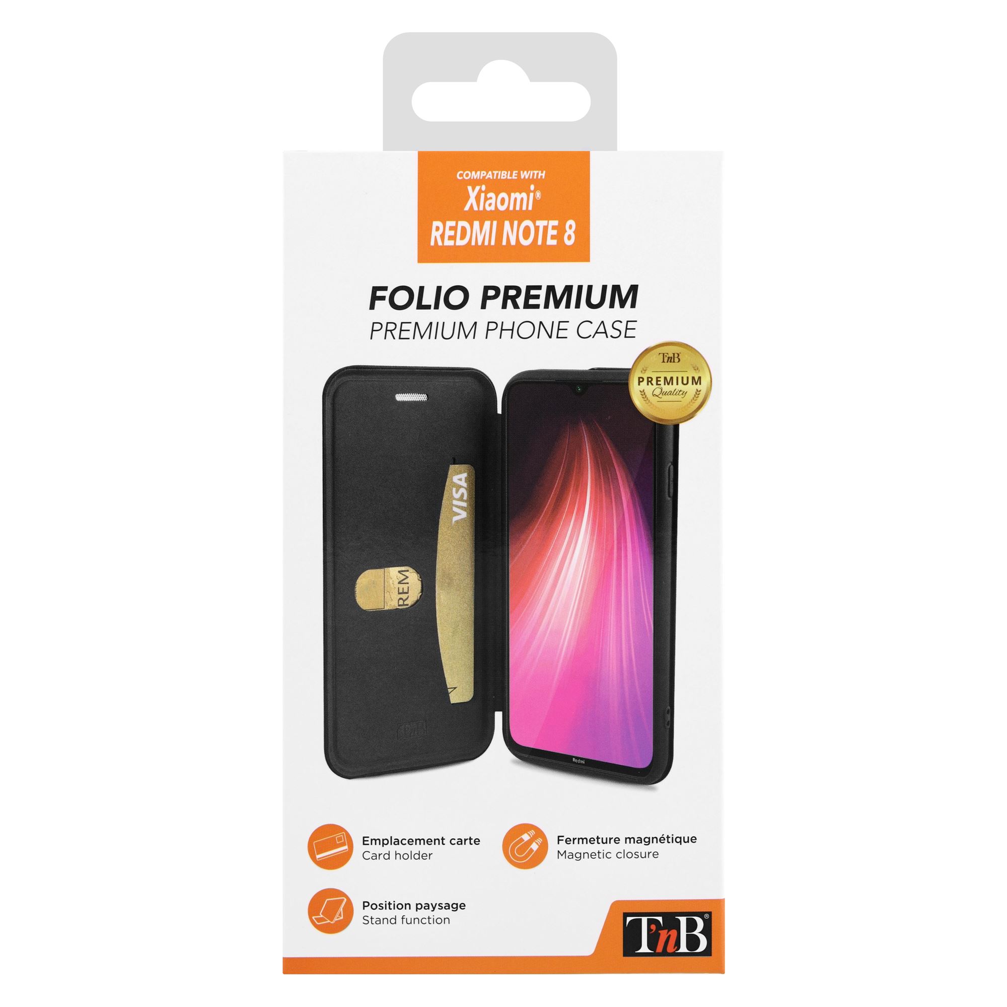 Premium folio case for Xiaomi REDMI Note 8.3