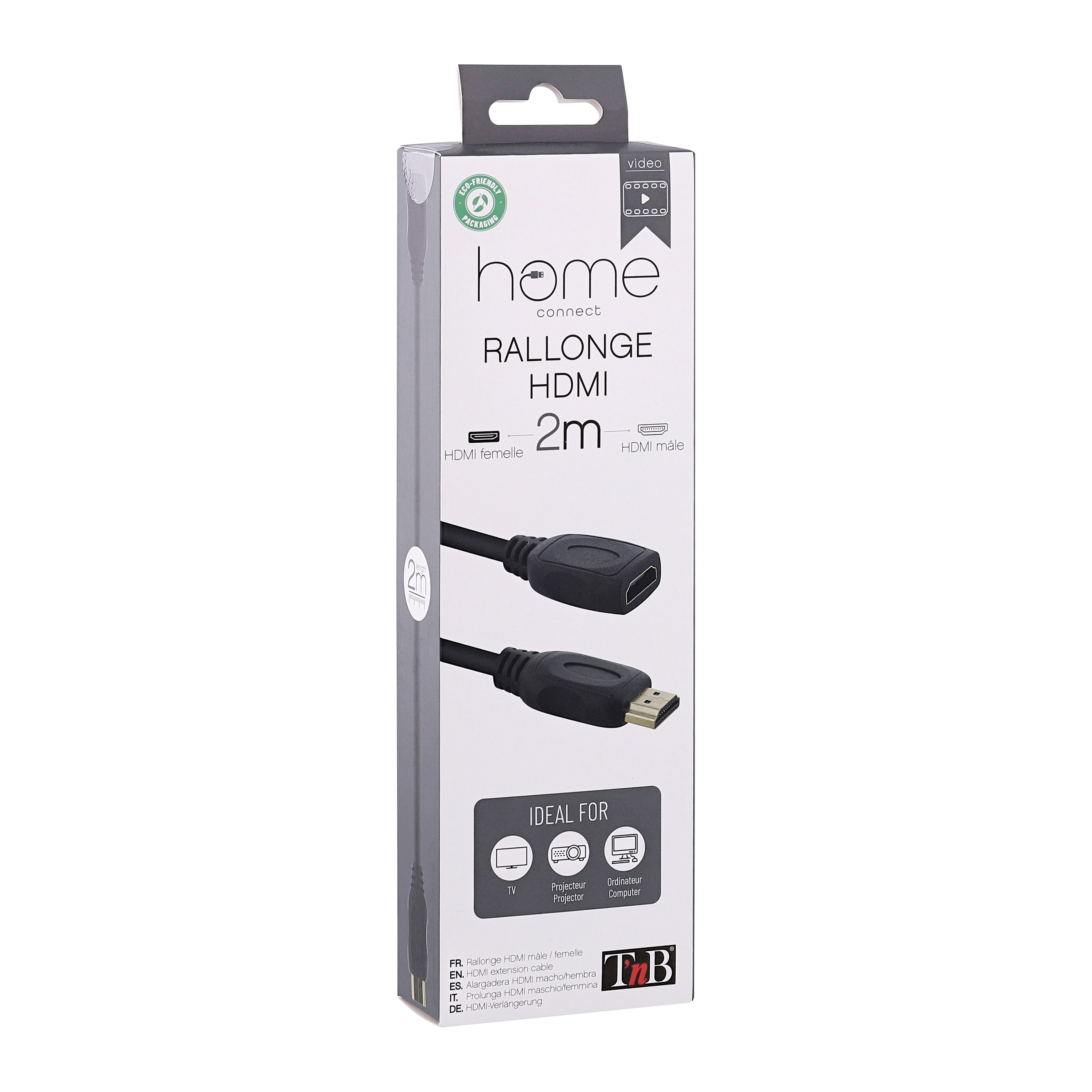 Câble HDMI mâle / HDMI femelle 2m4