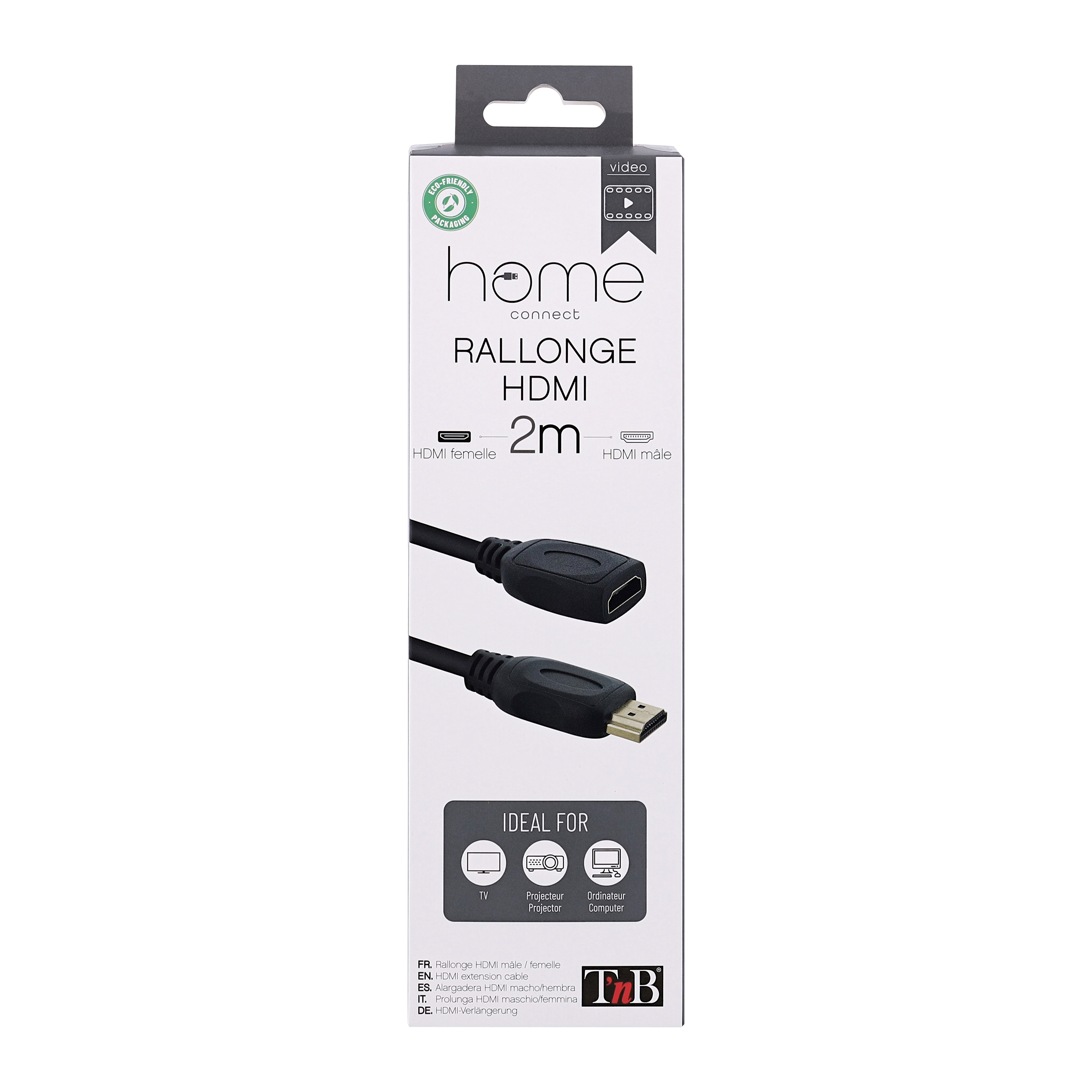 Câble HDMI mâle / HDMI femelle 2m5