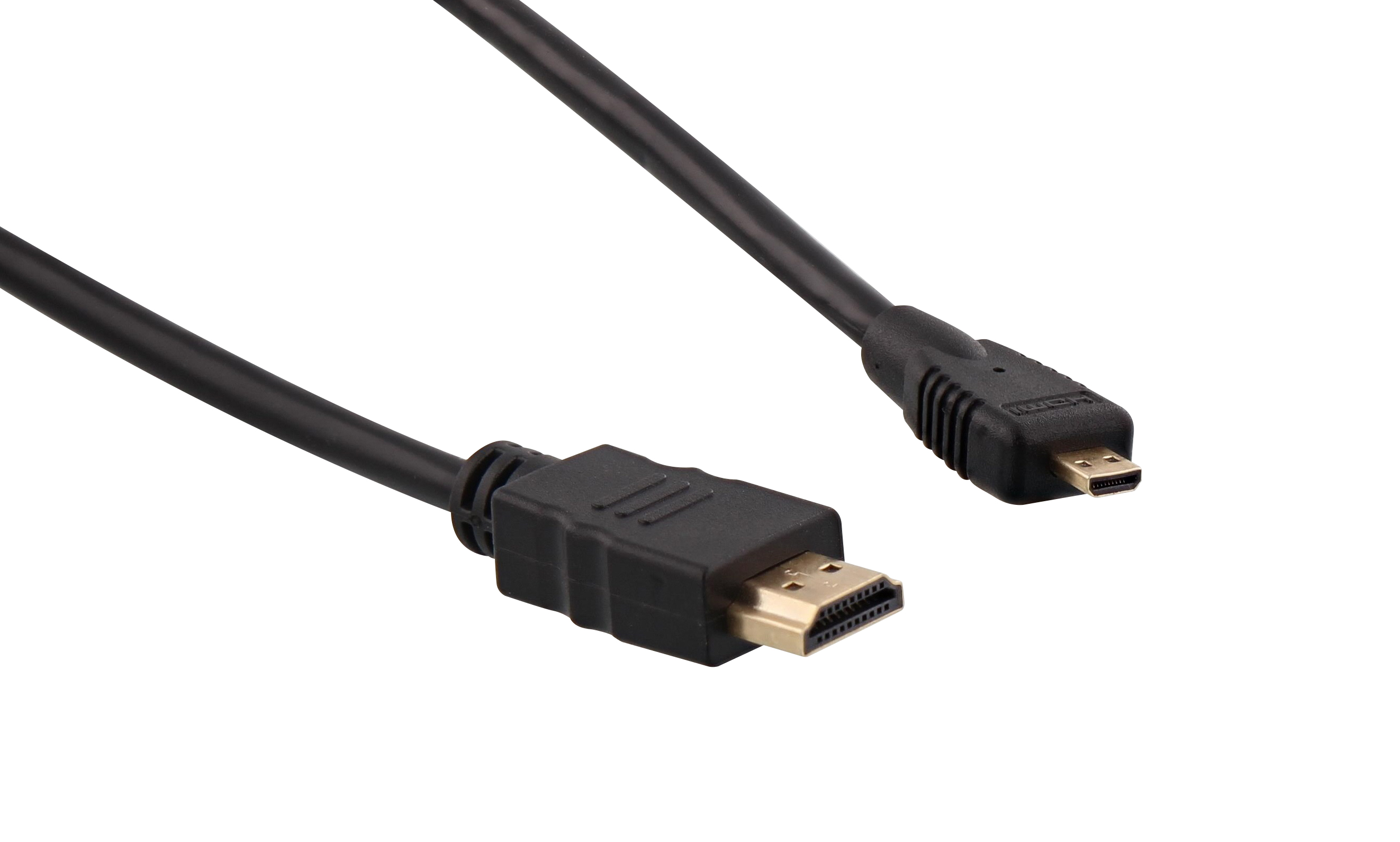 HDMI male / micro HDMI male cable 2m1