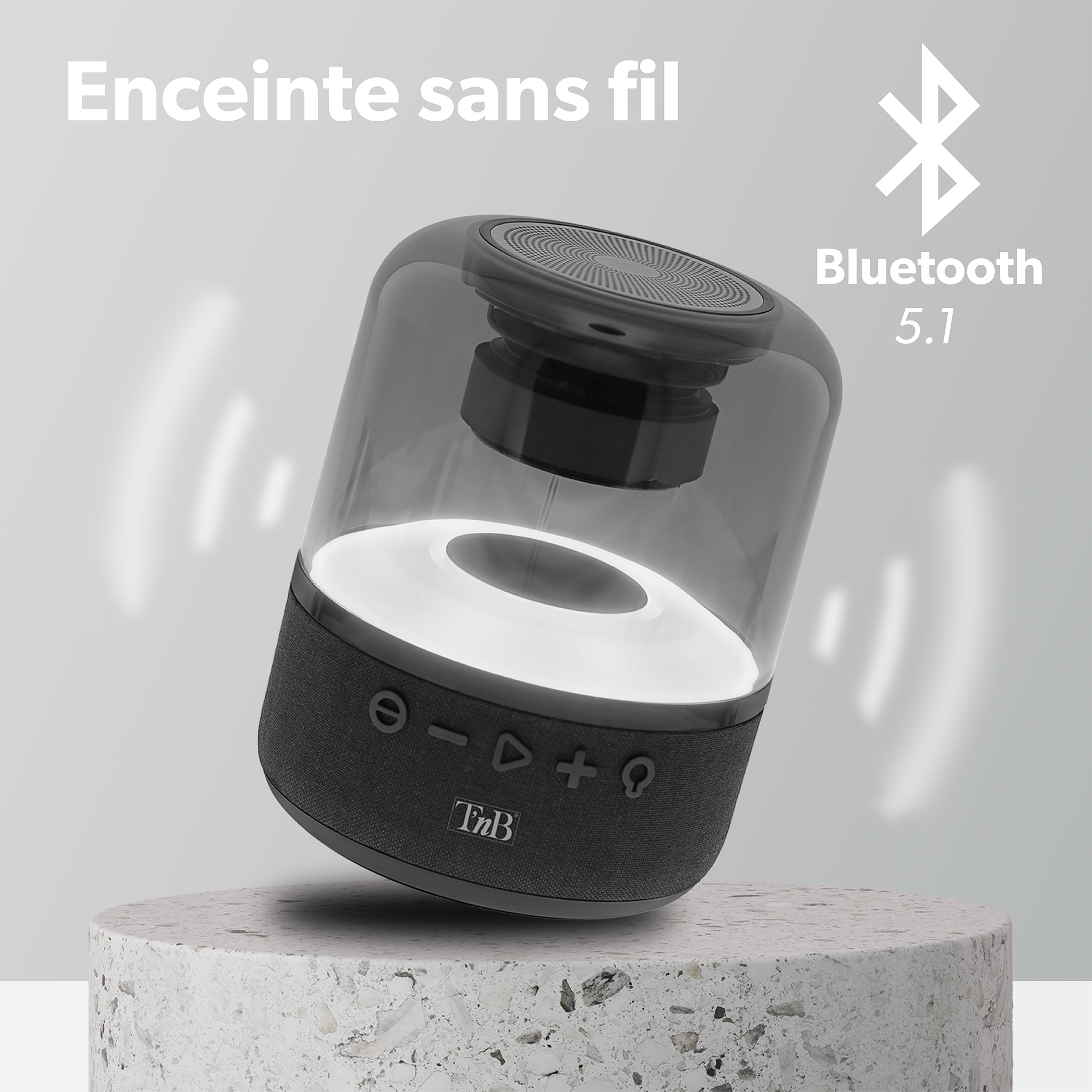 20W GHOST Bluetooth speaker 360° sound3