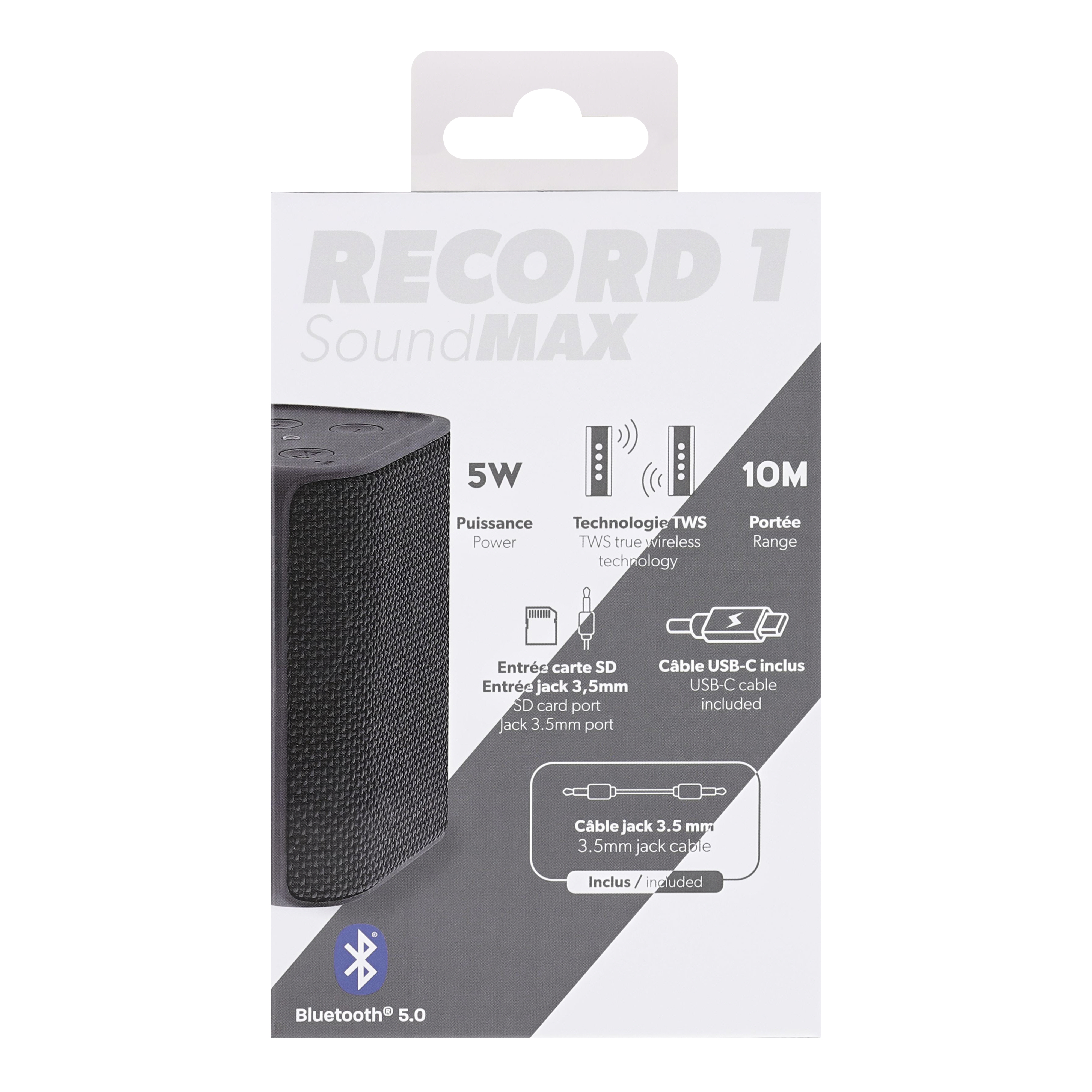 TWS RECORD V1 wireless speaker black 2nd generation6