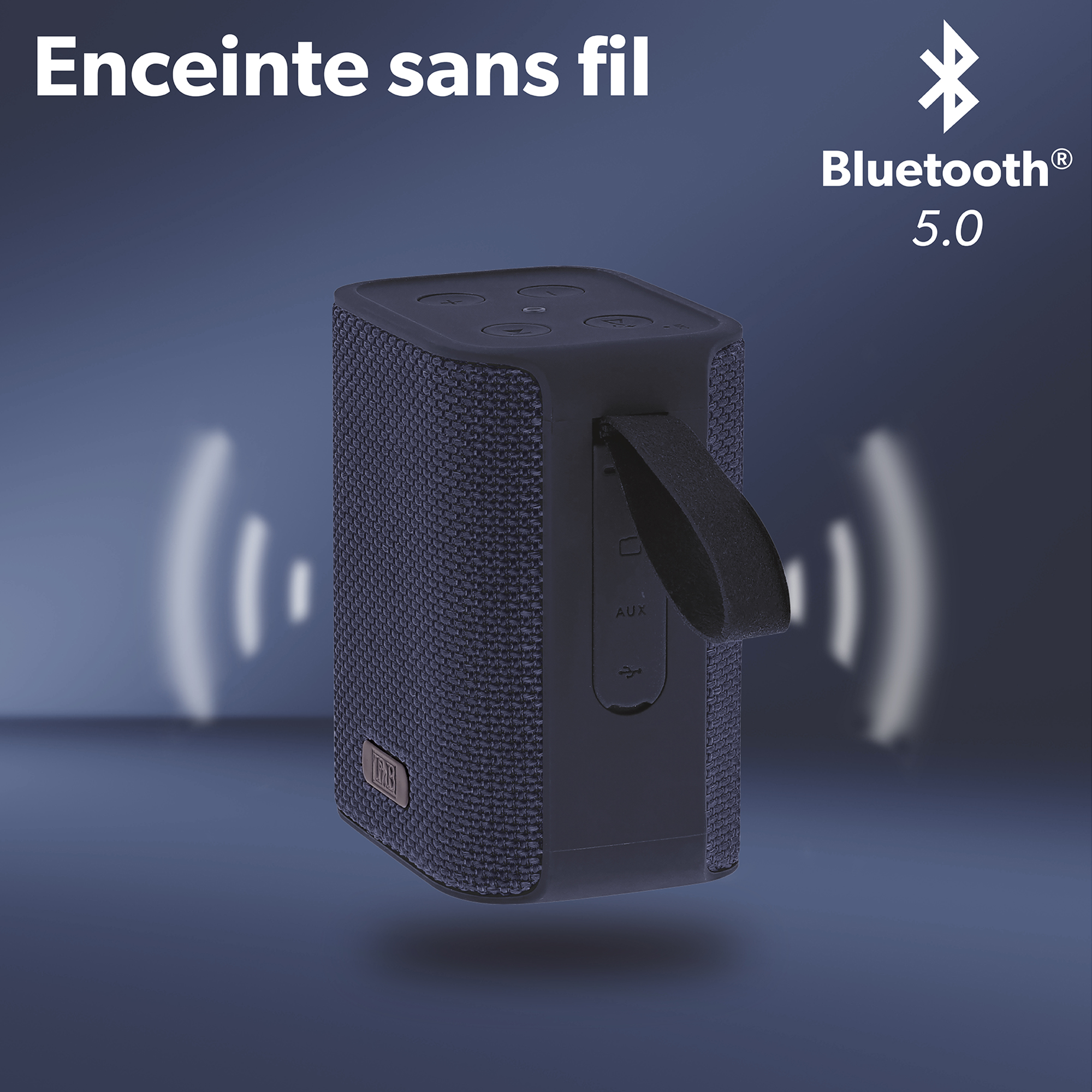 Altavoz inalámbrico TWS RECORD V1 azul de 2ª generación3