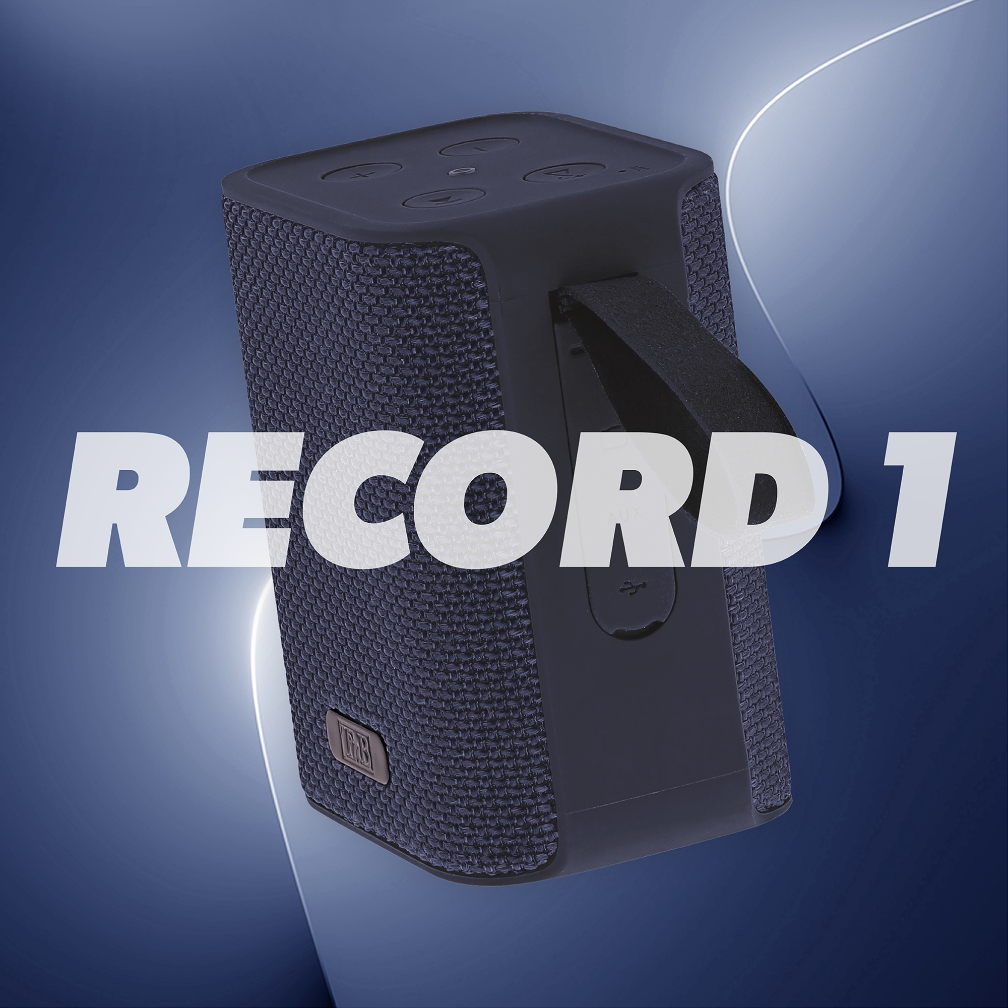 Altavoz inalámbrico TWS RECORD V1 azul de 2ª generación6