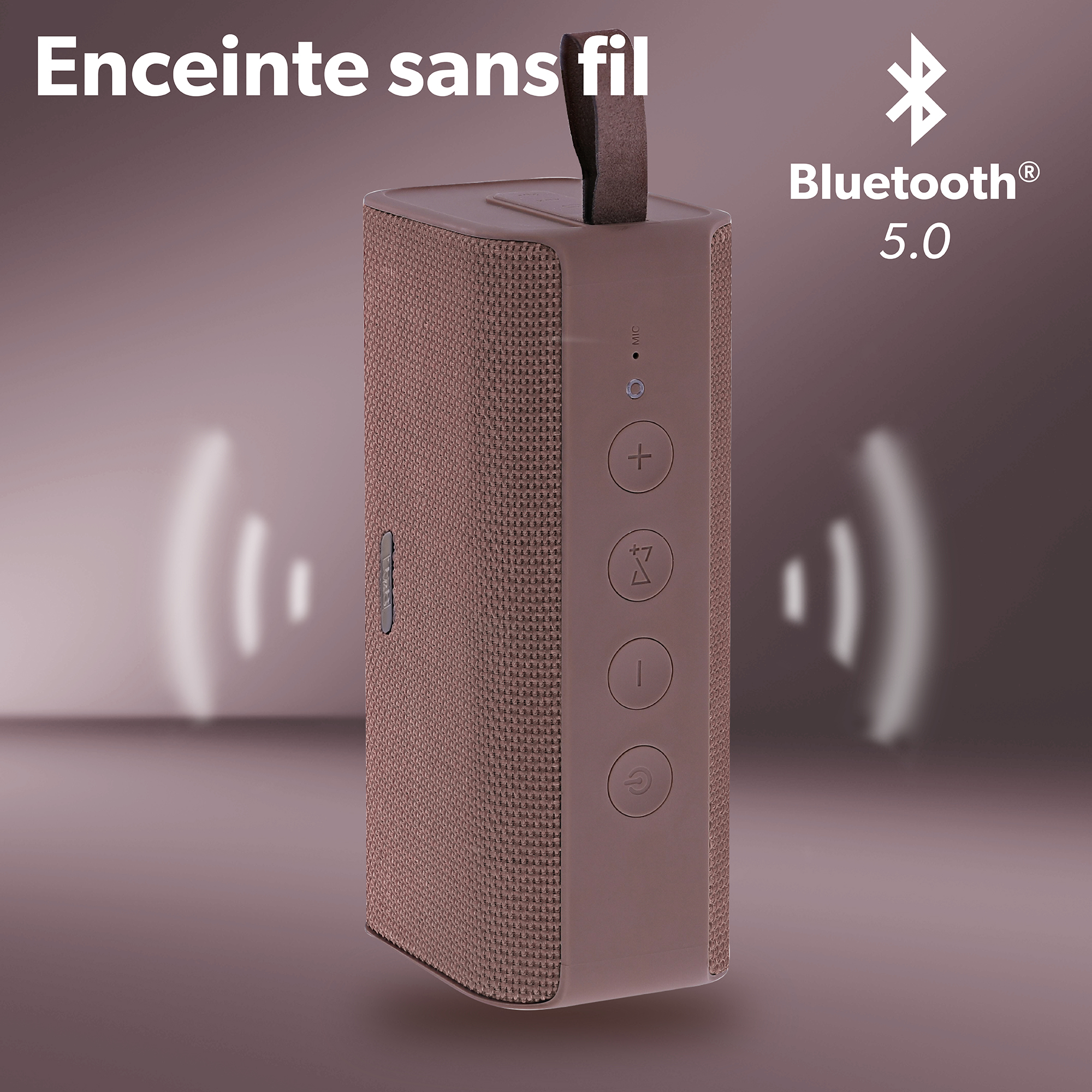 Altavoz inalámbrico TWS RECORD V2 rosa 2ª generación3