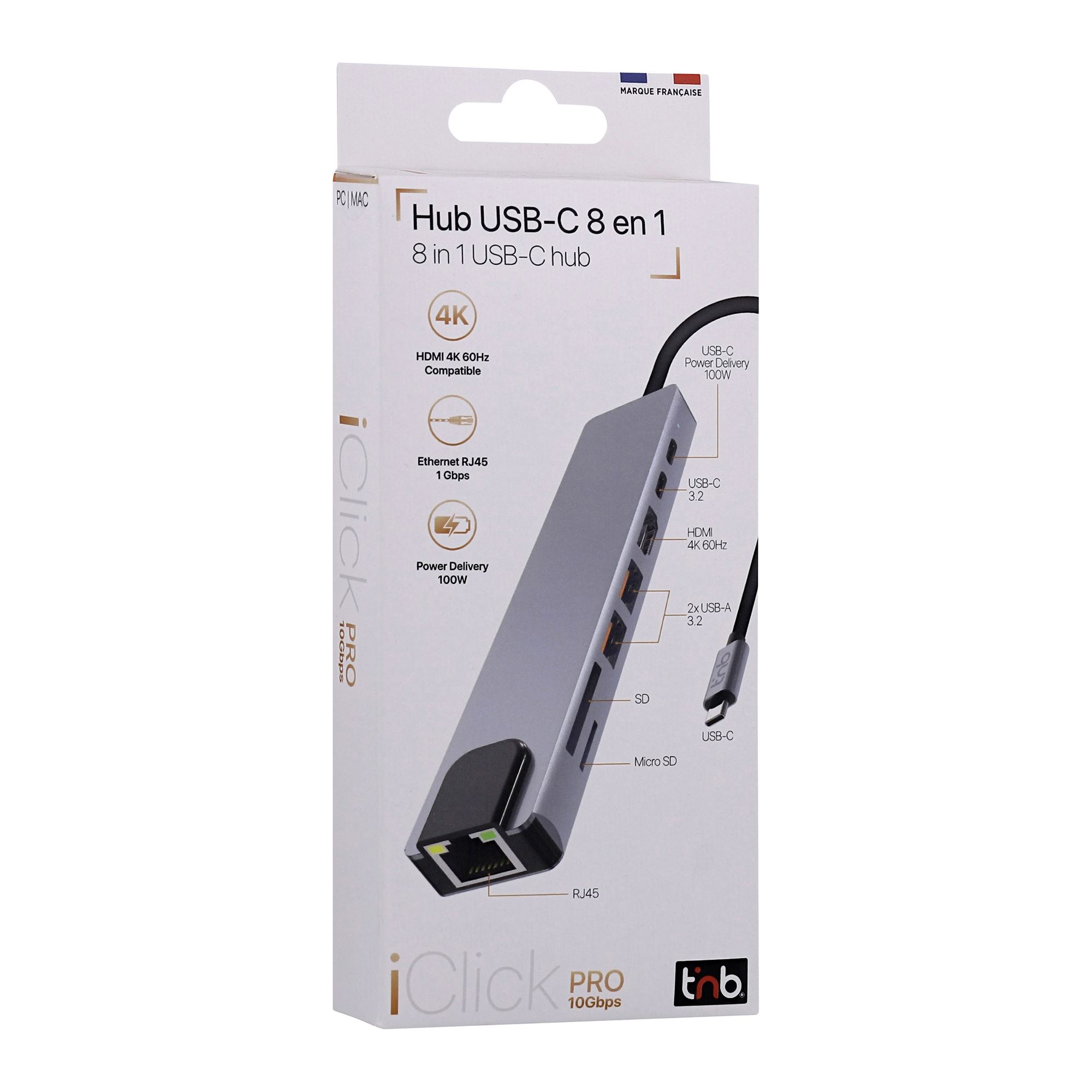 Hub USB-C 8 en 1 - iClick Pro4